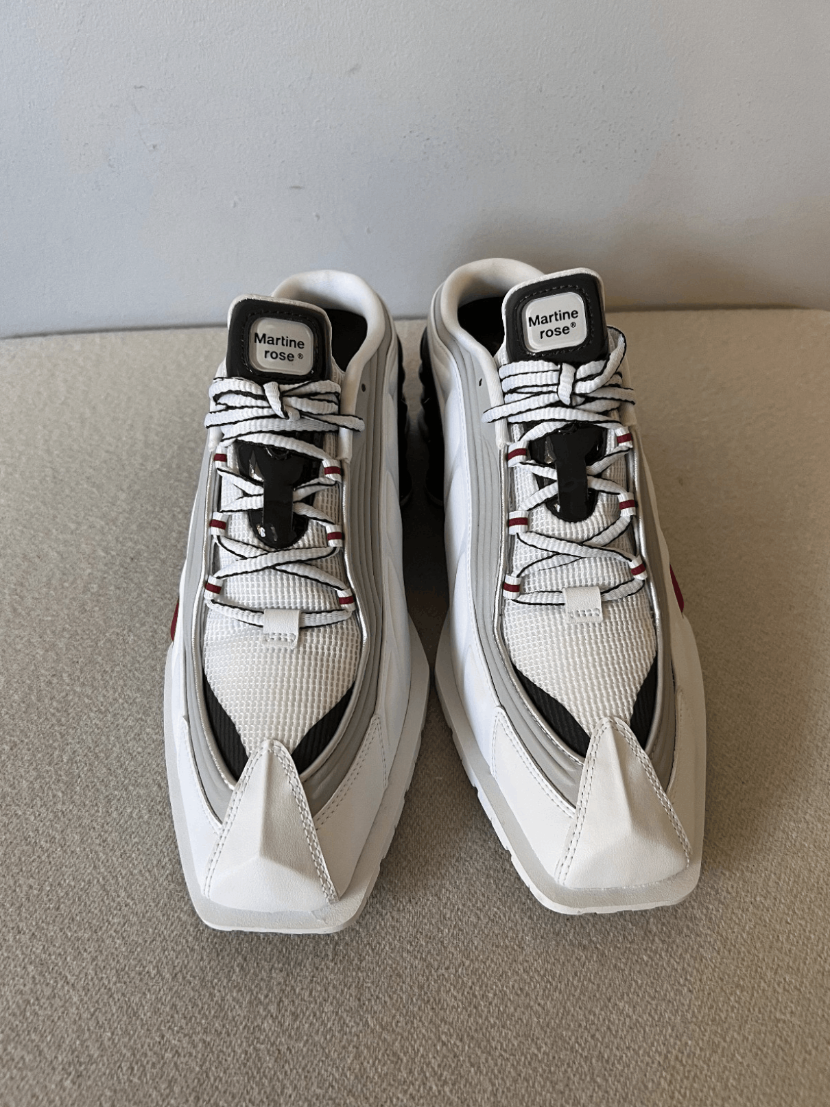 Martine Rose × Nike Martine Rose Nike Shox MR4 Mule in White Size US 14 / EU 47 - 4 Thumbnail