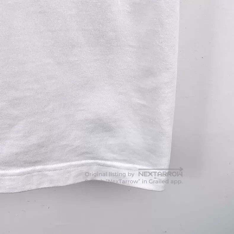 Balenciaga Balenciaga White Logo Printed Cotton Round Neck Short Slee Size US XL / EU 56 / 4 - 5 Thumbnail
