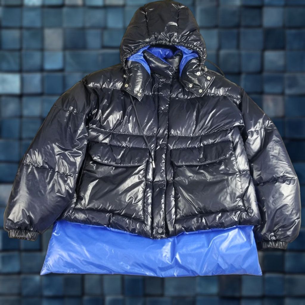 Alexander McQueen VINTAGE Alexander McQueen Puffer Jacket Men Size 42 Hooded High-Low Nylon Navy Designer Size US XS / EU 42 / 0 - 1 Thumbnail