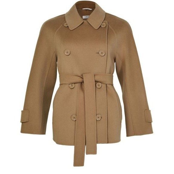 Max Mara MAX MARA Louis Short Belted Brown Wool Coat New & Authentic Size M / US 6-8 / IT 42-44 - 1 Thumbnail