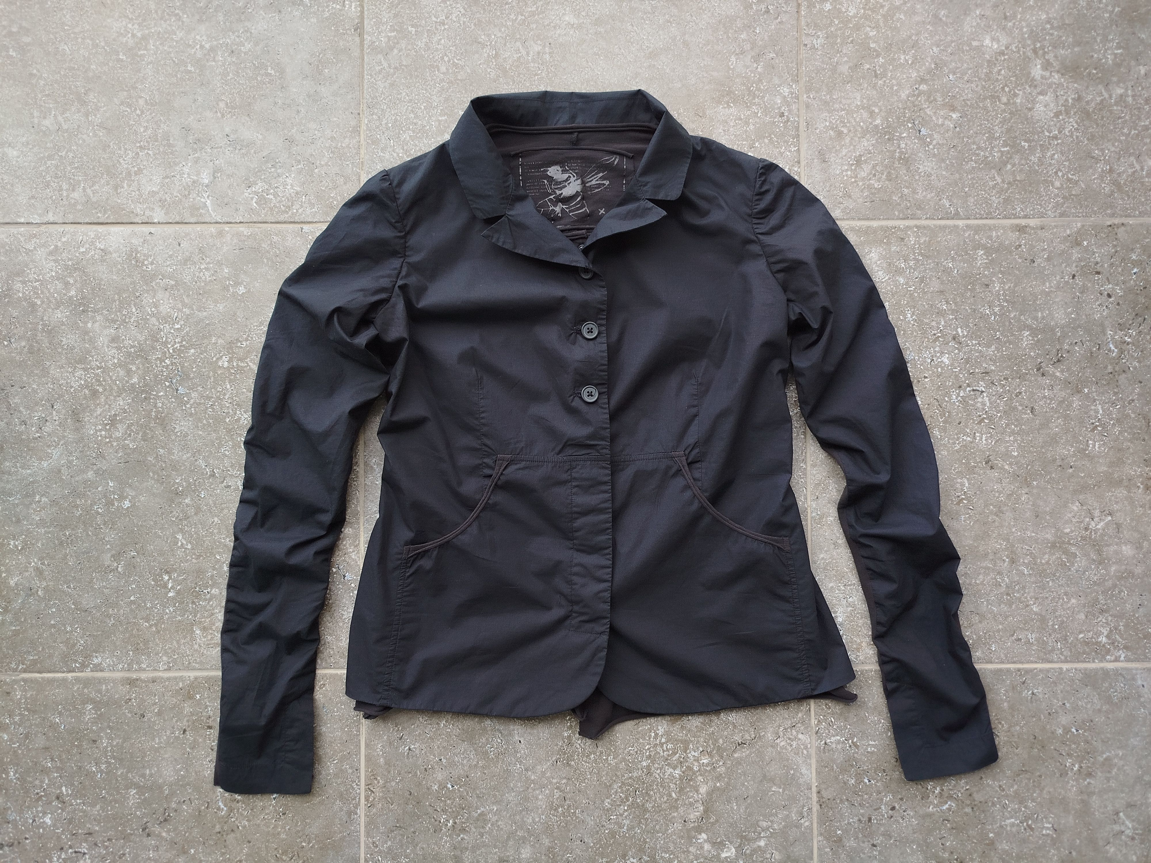 Rundholz Blazer Top Long Sleeve Pockets Layered Cotton Size M Size M / US 6-8 / IT 42-44 - 2 Thumbnail