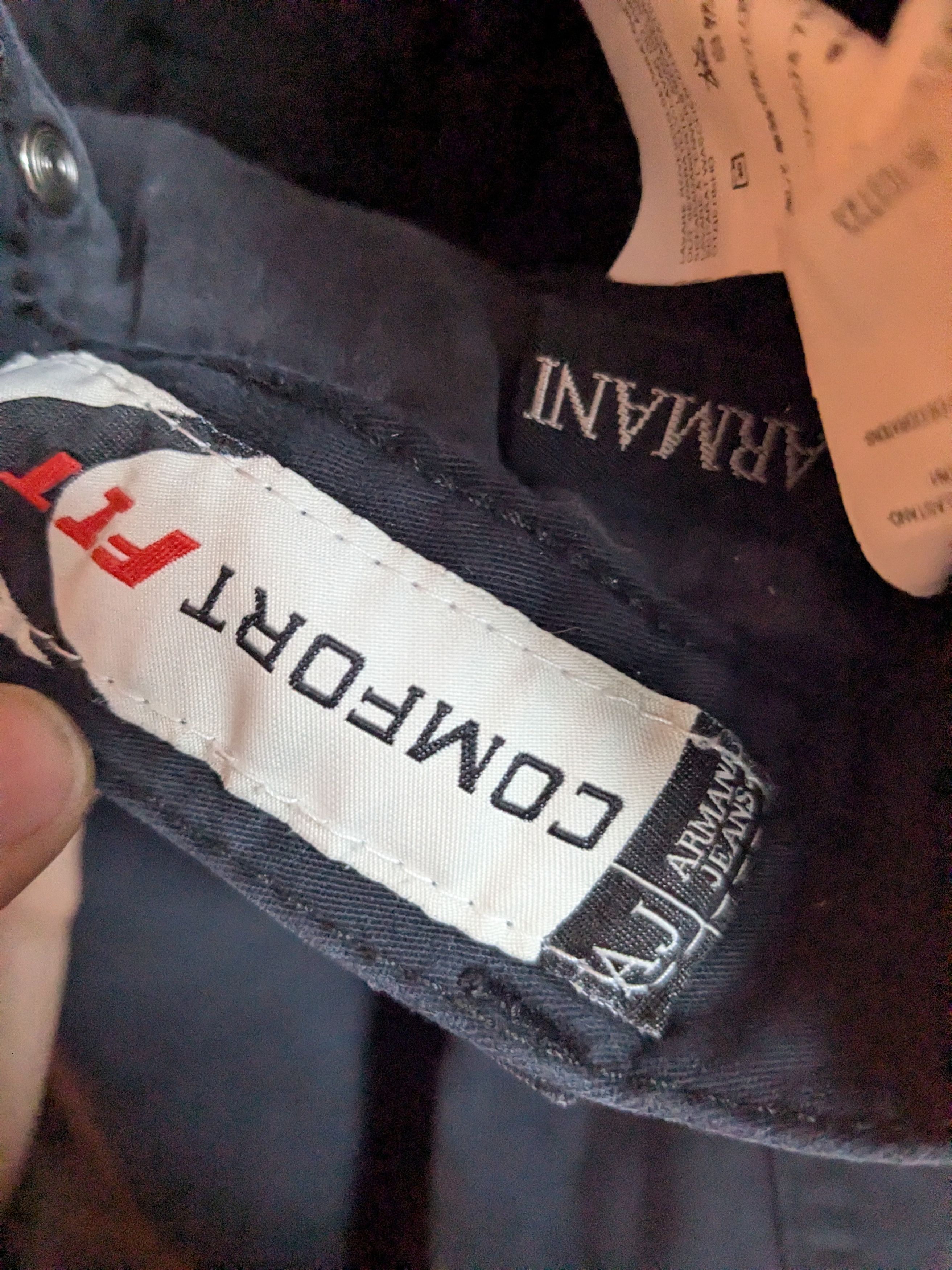 Armani Armani Jeans Black Denim Pants – W32, Stretch Cotton Size 26" / US 2 / IT 38 - 5 Thumbnail