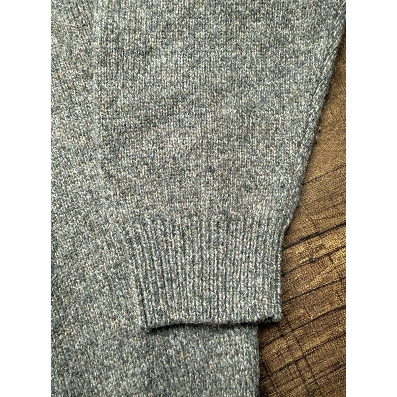 Vintage Cabela's Men’s Ragg Wool Crewneck Pullover Sweater Large Gray / Green Knit Marled Vintage Size US L / EU 52-54 / 3 - 4 Thumbnail