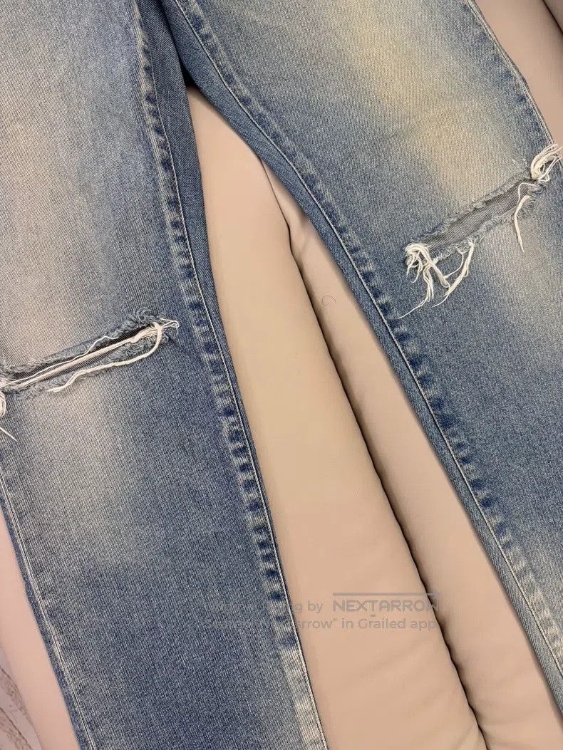 Saint Laurent Paris Saint Laurent Paris Cut Denim Pants Size US 34 / EU 50 - 2 Thumbnail