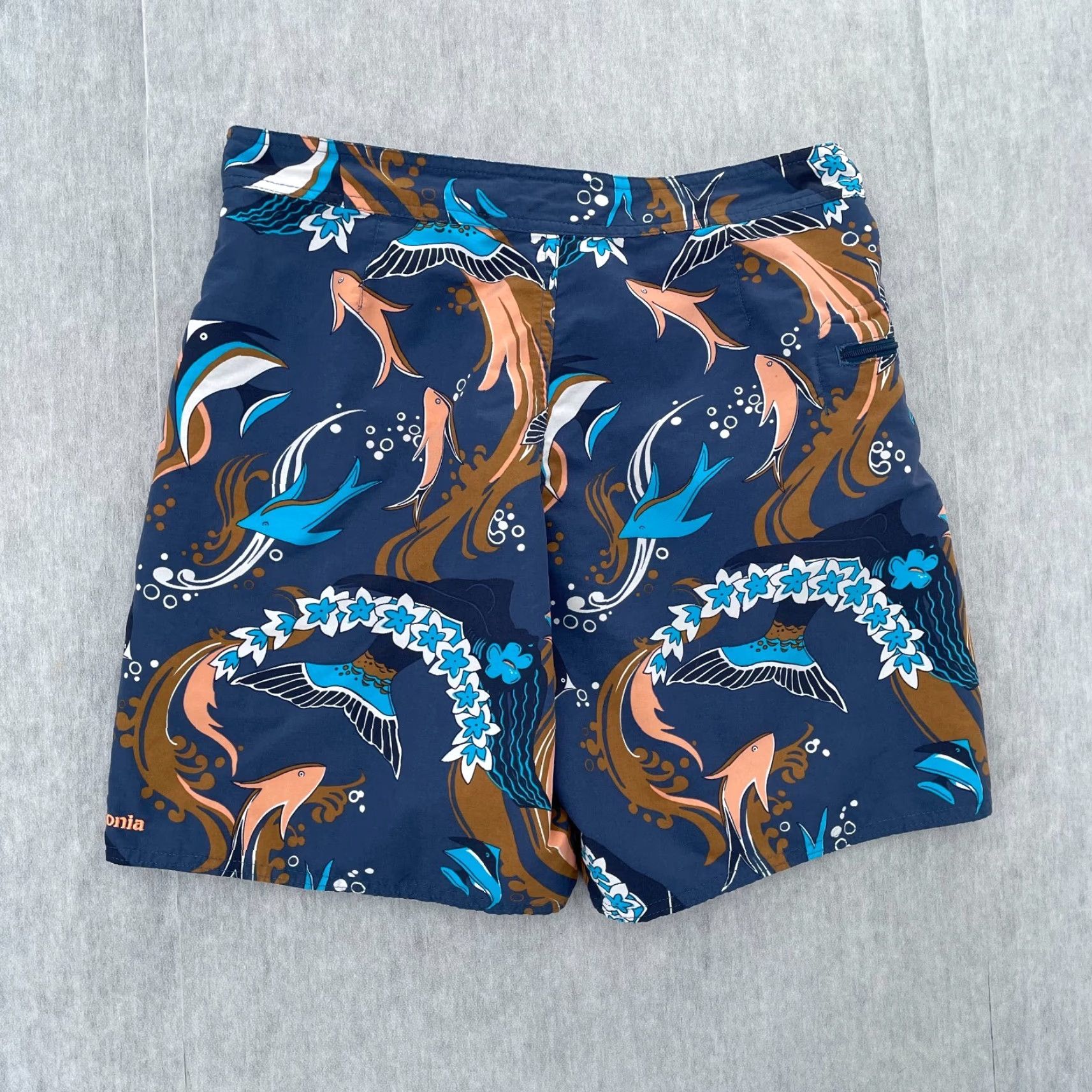 Patagonia Patagonia Shorts Adult 30 Blue Swim Trunks Lightweight Board Outdoors Fishes Men Size US 30 / EU 46 - 2 Thumbnail