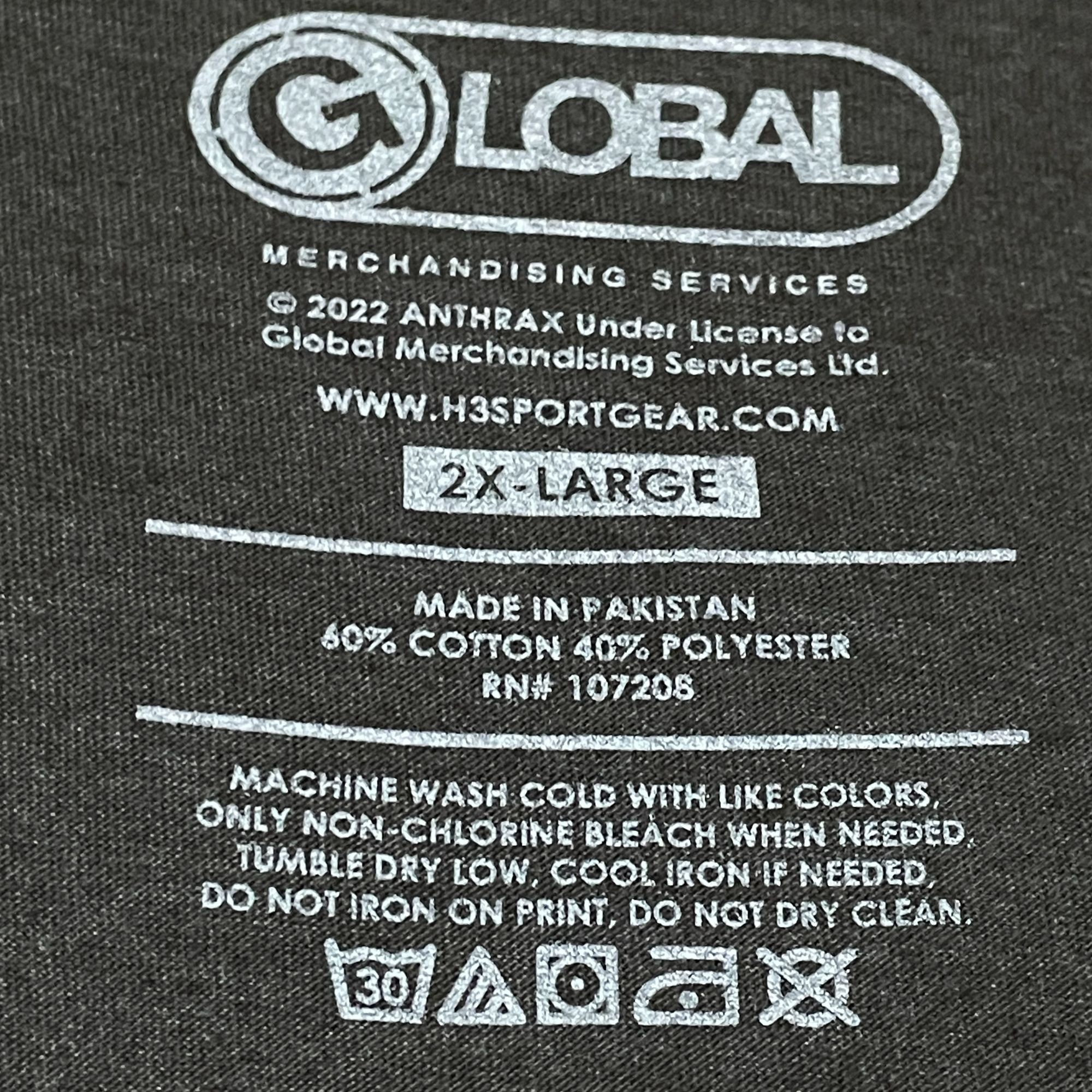 Urban Outfitters Anthrax LL Rock T-shirt, size 2XL Size US XXL / EU 58 / 5 - 2 Thumbnail