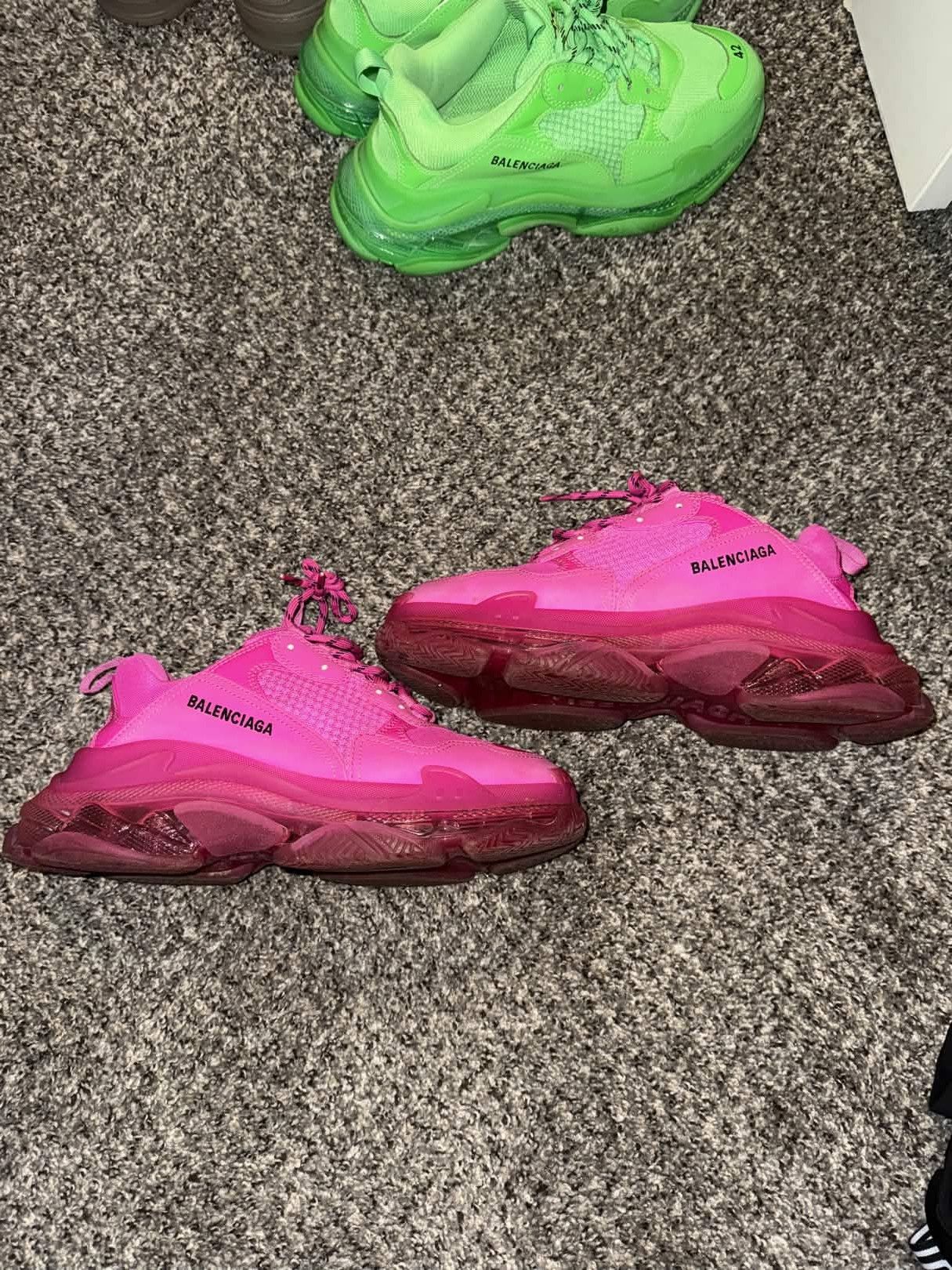 Balenciaga Balenciaga Triple S Hot Pink Size US 9 / EU 42 - 1 Thumbnail