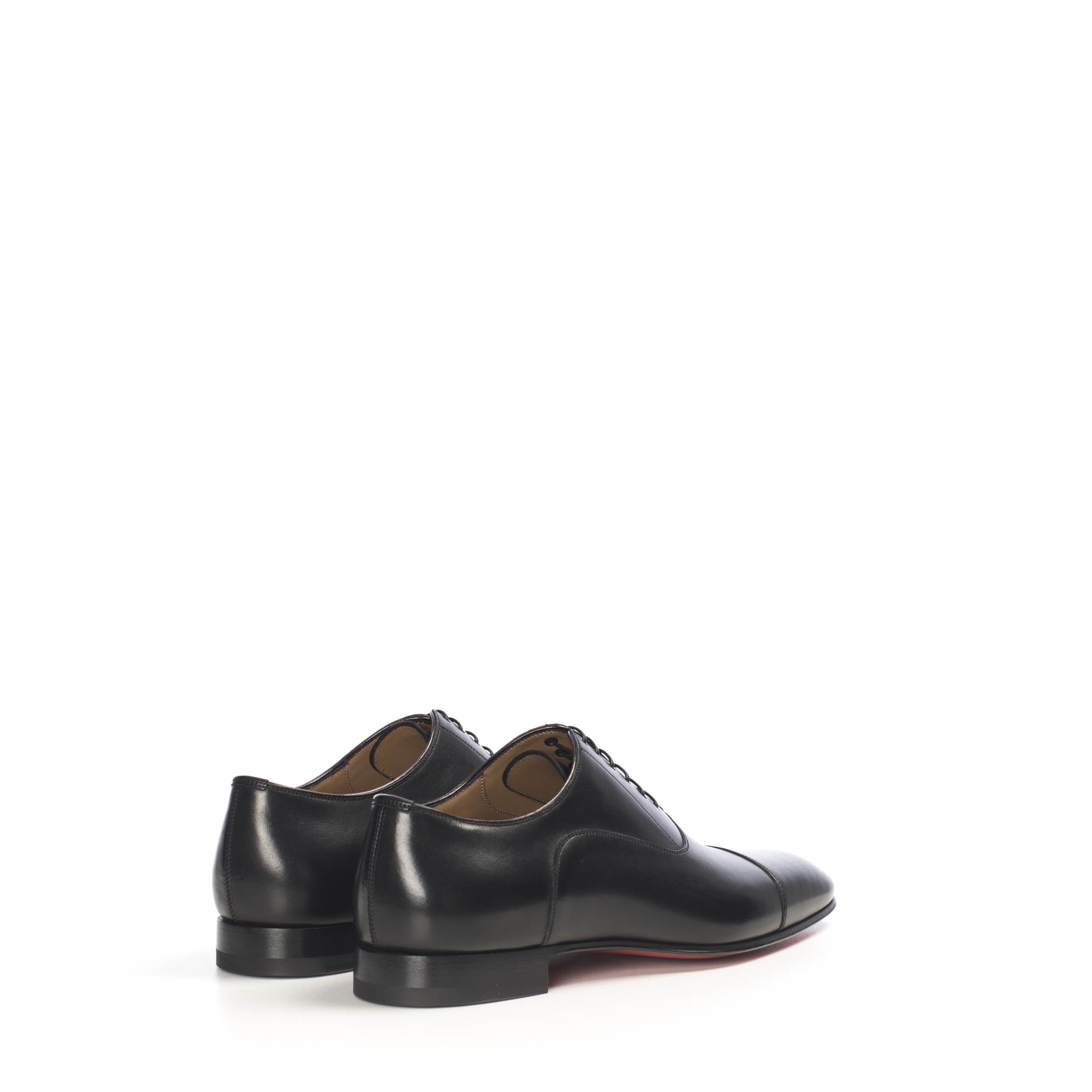 Christian Louboutin Black Leather Greggo Oxford Shoes Size 39,5 Size US 6.5 / EU 39-40 - 7 Thumbnail