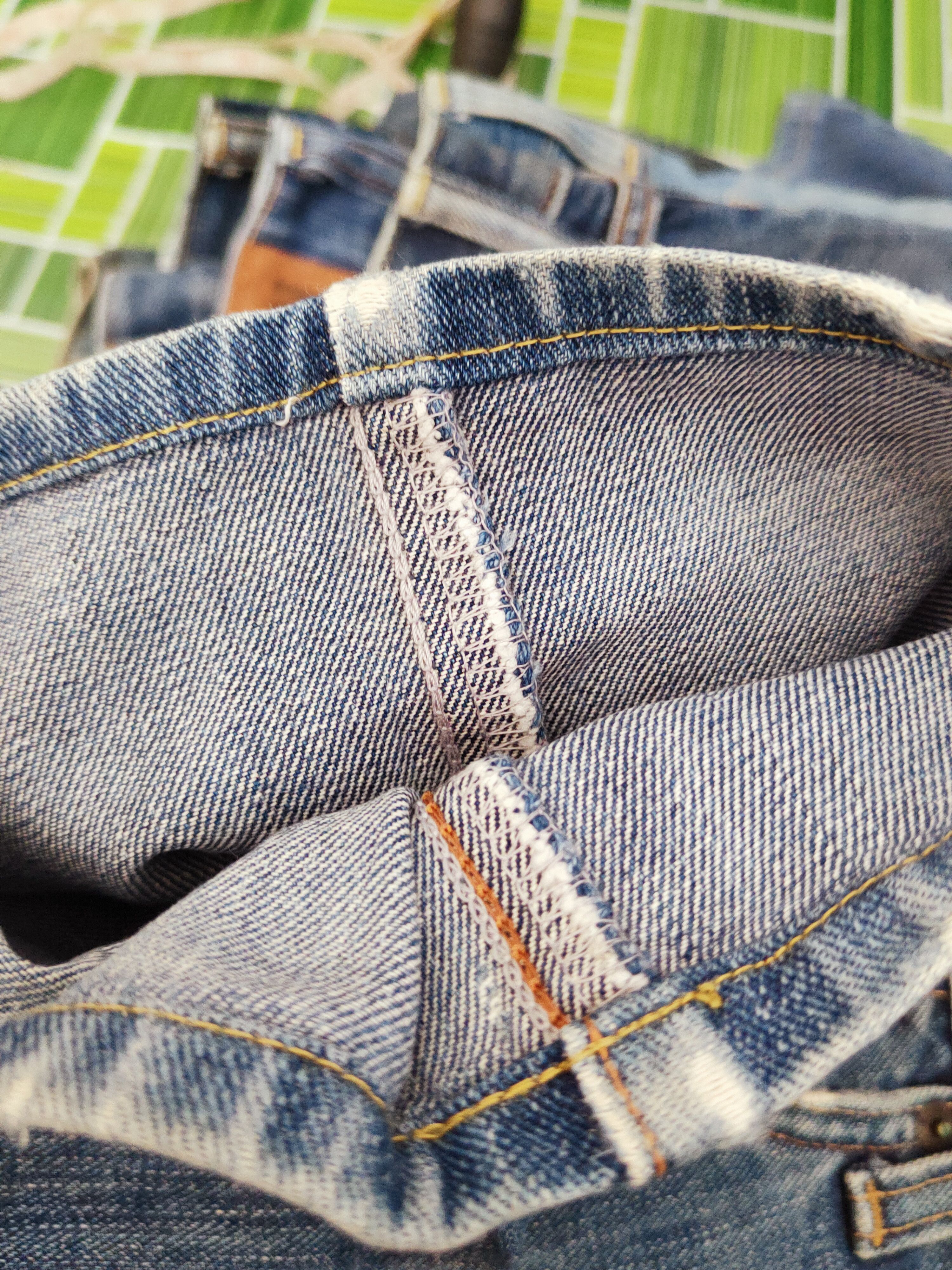 Edwin Edwin Blue Distressed Ripped Jeans #W941 Size US 33 - 14 Thumbnail