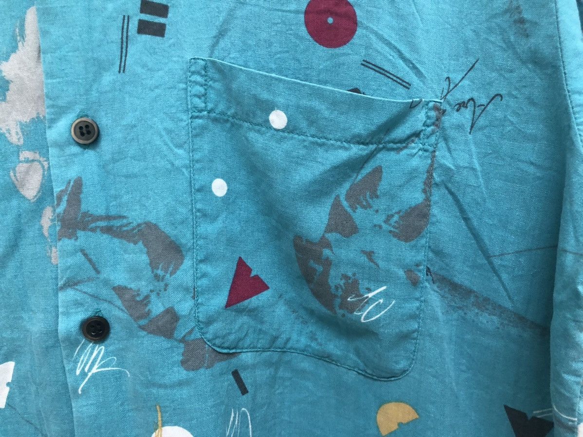 Japanese Brand × Vintage POP 🔥 OFF ROAD PARTY GRAPHIC RAYON OPEN COLLAR SHIRT Size US L / EU 52-54 / 3 - 6 Thumbnail