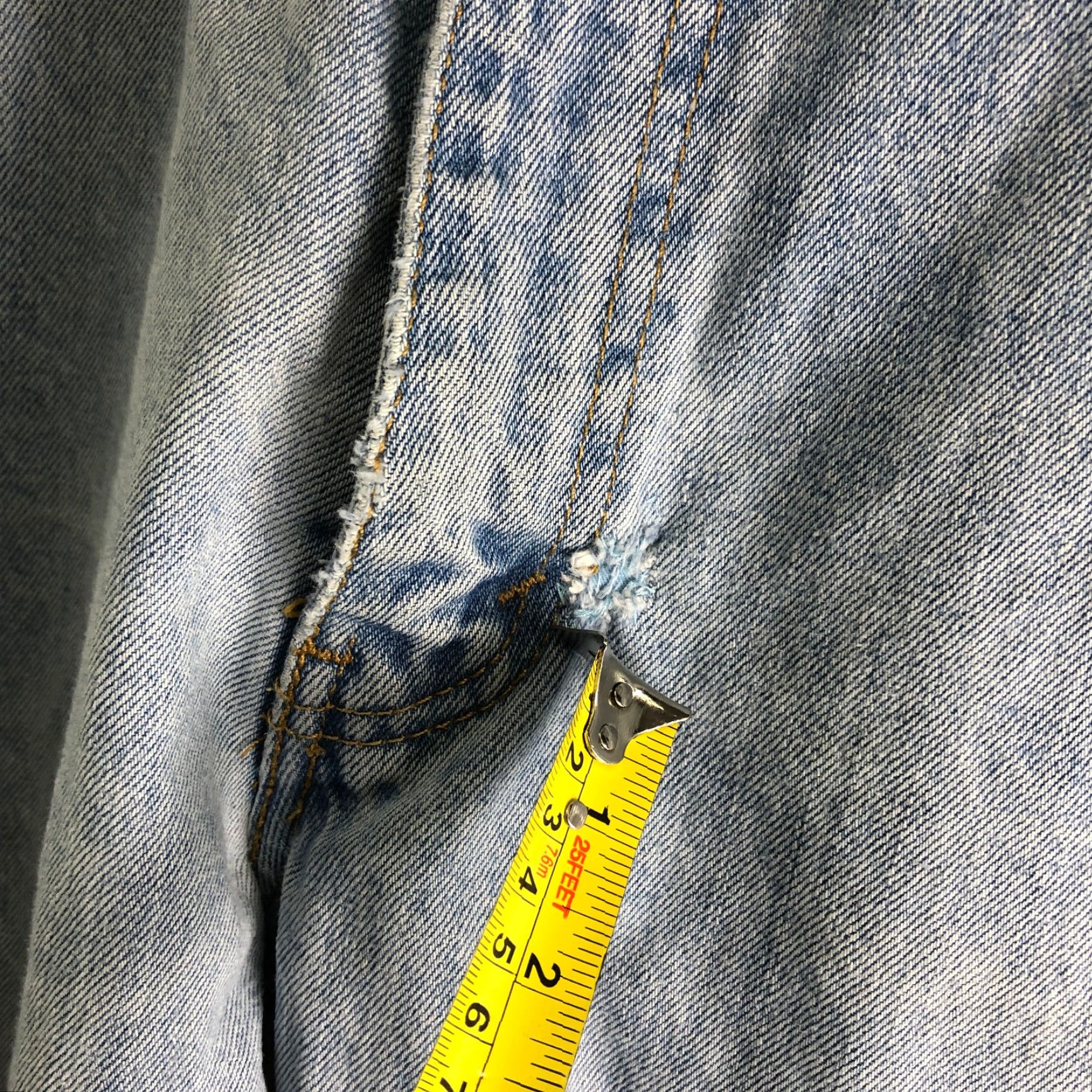 Levi's Levi's 550 Jeans Straight Denim Blue Medium Wash Mens 40x30 Mid Rise 5-Pocket Regular Inseam 30" Size US 40 / EU 56 - 5 Thumbnail