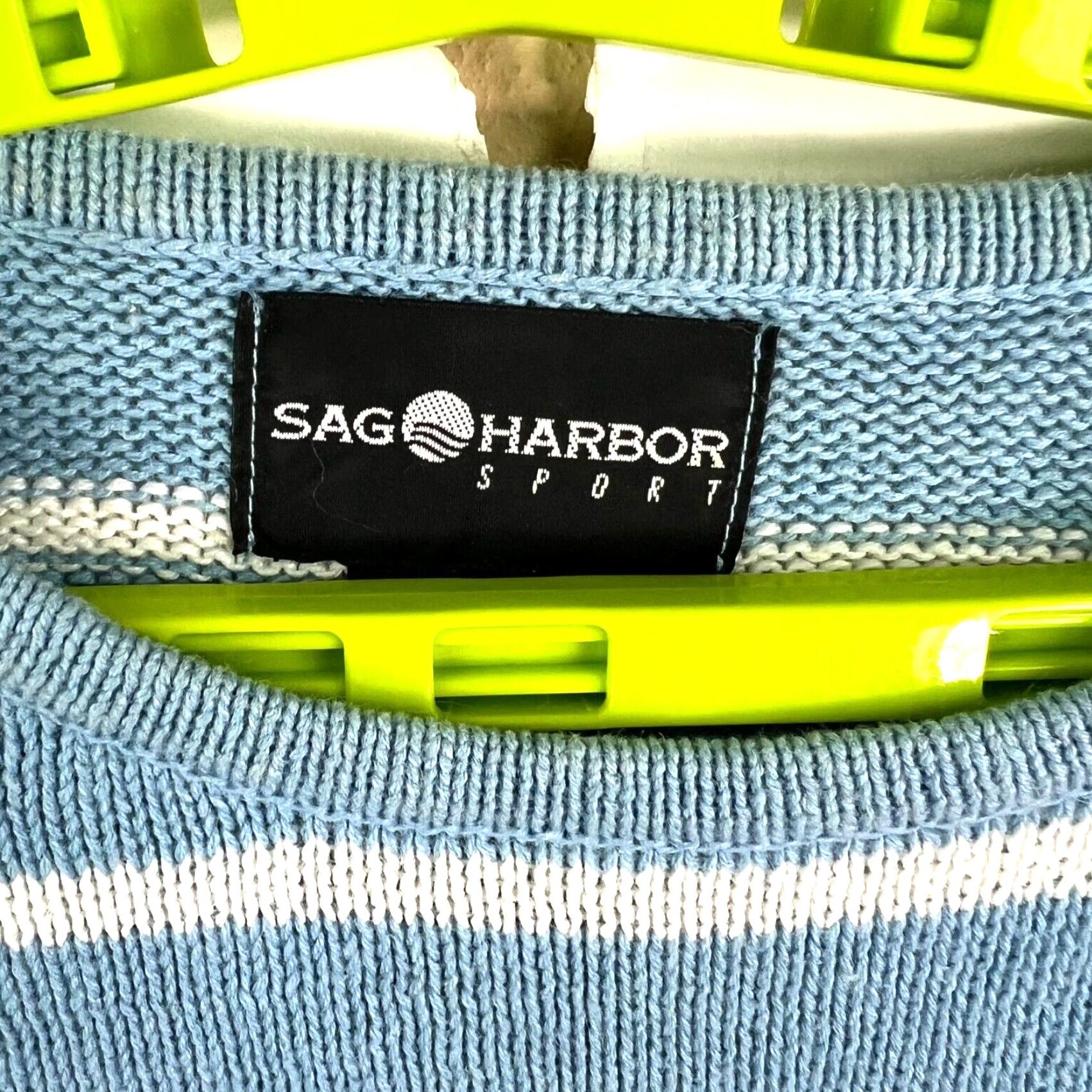 Vintage VINTAGE Sag Harbor Striped Knit Pullover Sweater Womens M Blue Sailing Sports Size M / US 6-8 / IT 42-44 - 4 Thumbnail