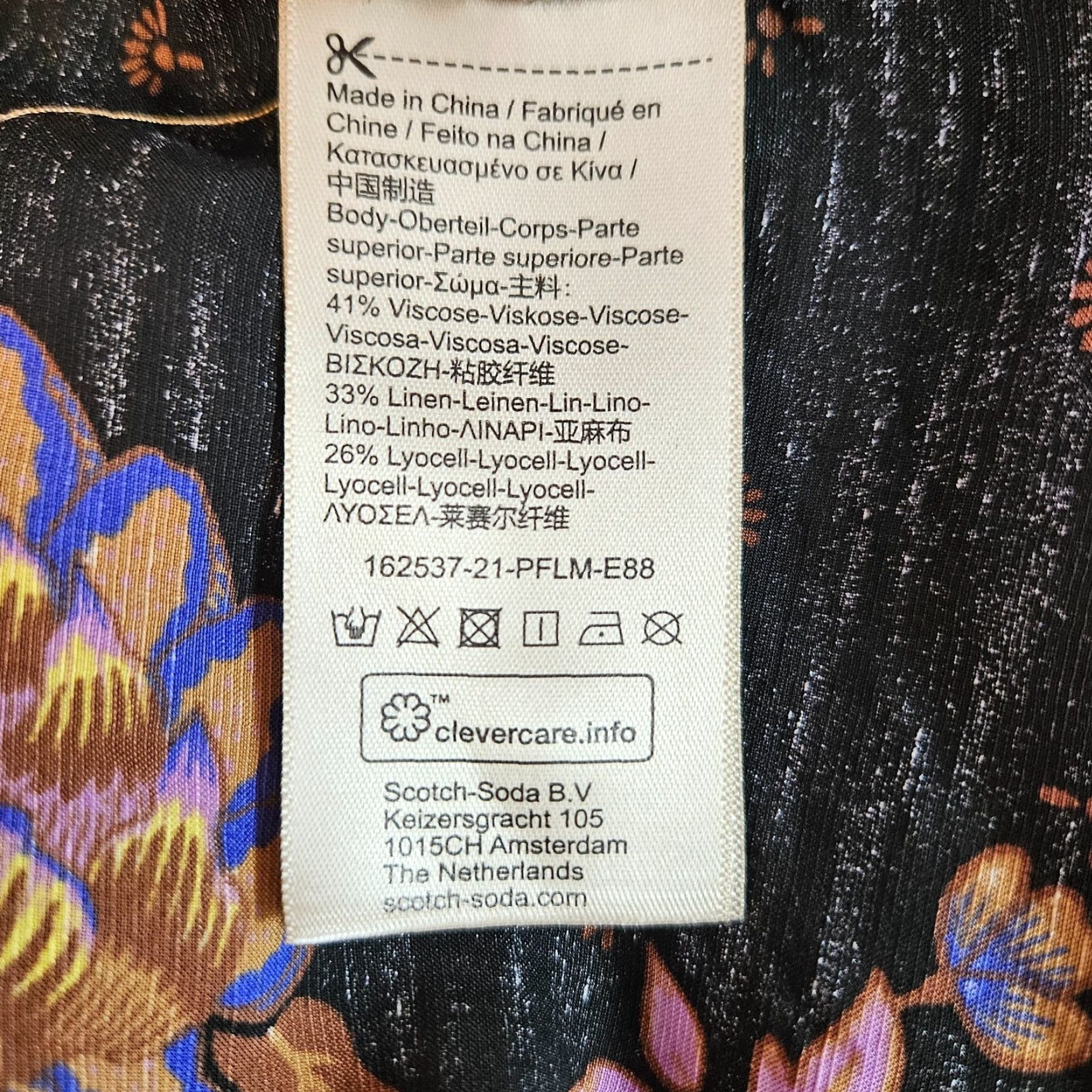 Scotch & Soda Scotch & Soda Womens Wrap Maxi Dress Sz Medium Black Floral Viscose Blend Linen Size M / US 6-8 / IT 42-44 - 4 Thumbnail