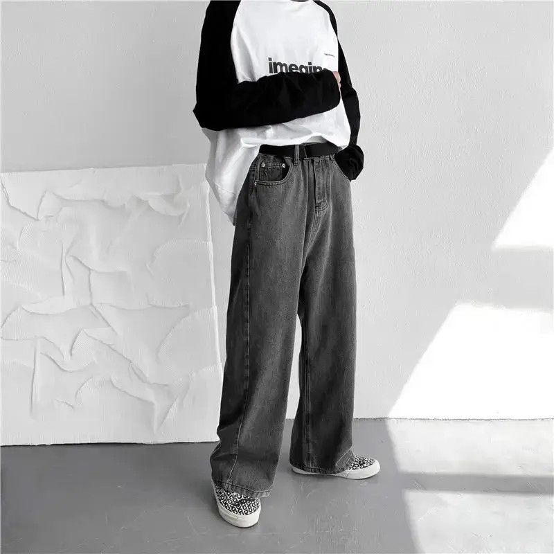Japanese Brand Retro loose wide leg casual jeans Size US 30 / EU 46 - 2 Thumbnail