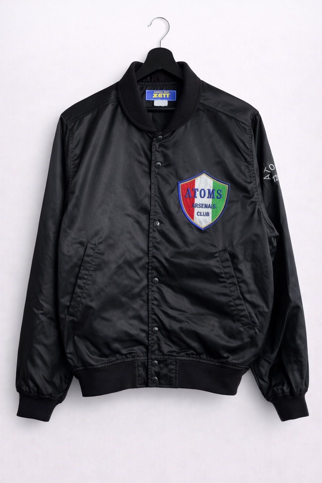 Japanese Brand Vintage ZETT ATOMS Baseball Club Satin Jacket – Japanese Size US M / EU 48-50 / 2 - 1 Thumbnail