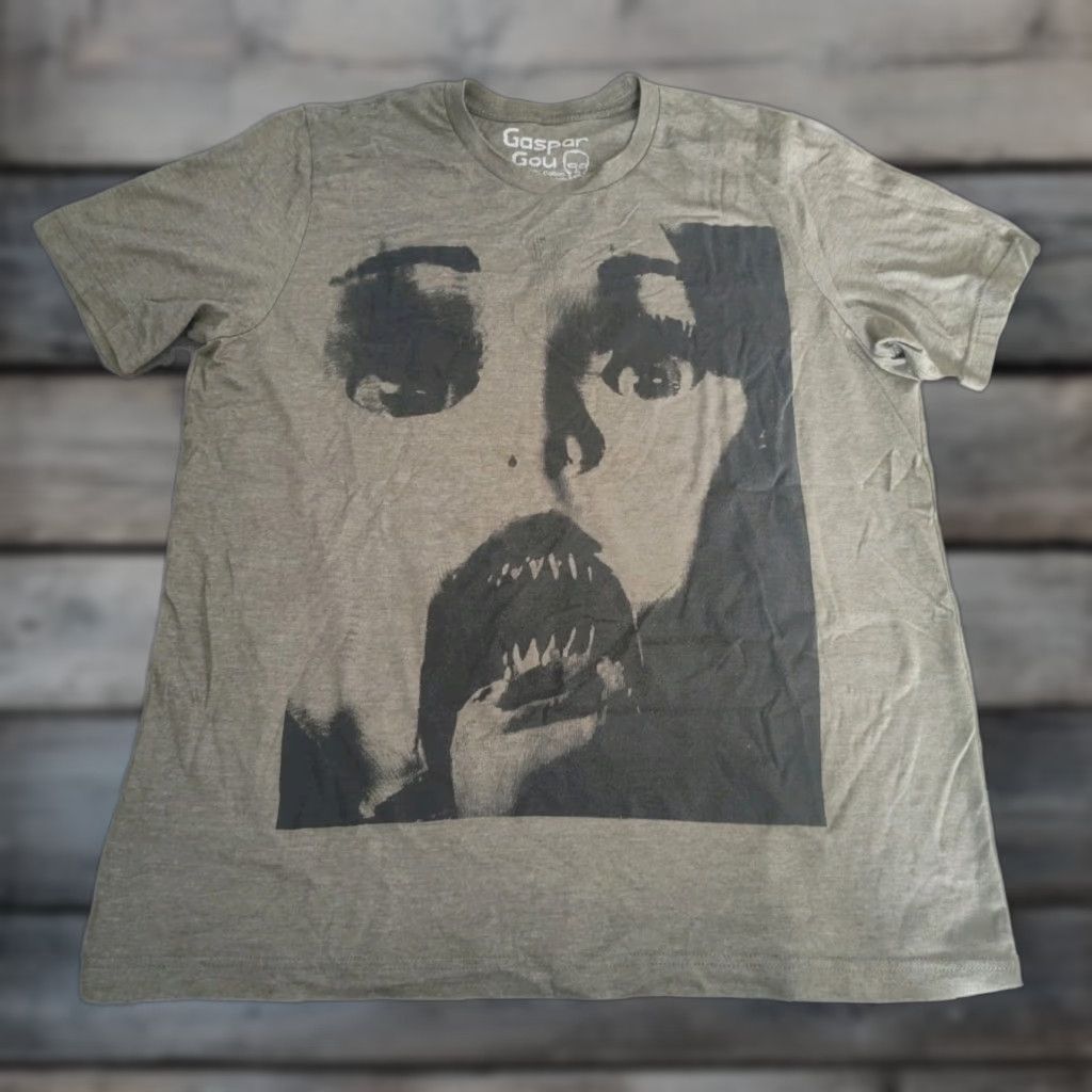 Olive Gaspar Gou Monster Tee Shirt Horror Face Adult Olive Green Size XL Size US XL / EU 56 / 4 - 1 Thumbnail