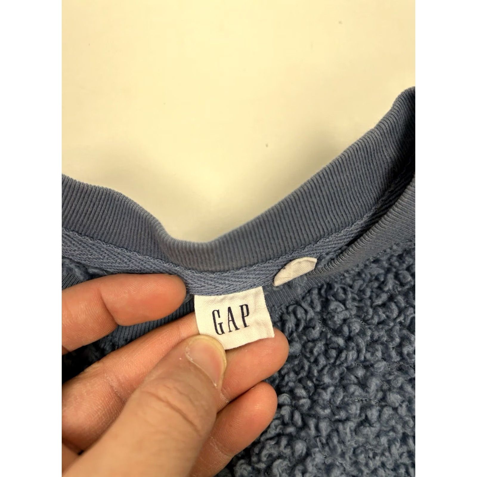 Gap Gap Fleece Pullover Crewneck Sweater Sweatshirt Women’s Medium Tall Style Blueish Gray Size M / US 6-8 / IT 42-44 - 2 Thumbnail
