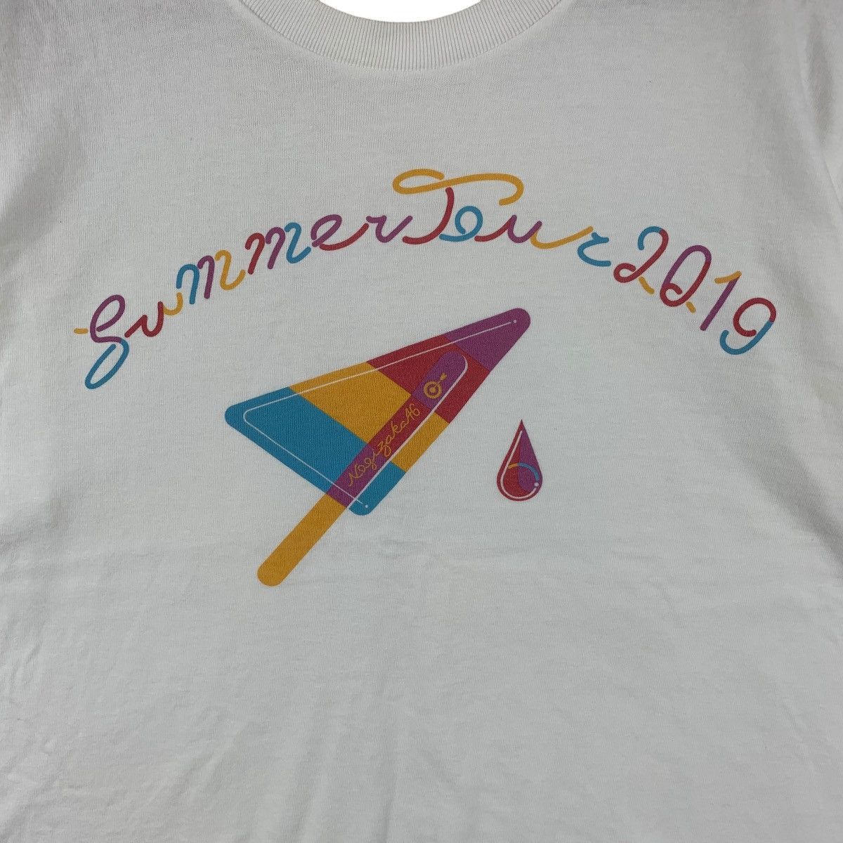 Vintage NOGIZAKA46 JAPAN IDOL Summertime 2019 Tour Tee Shirt Top Size US M / EU 48-50 / 2 - 4 Thumbnail