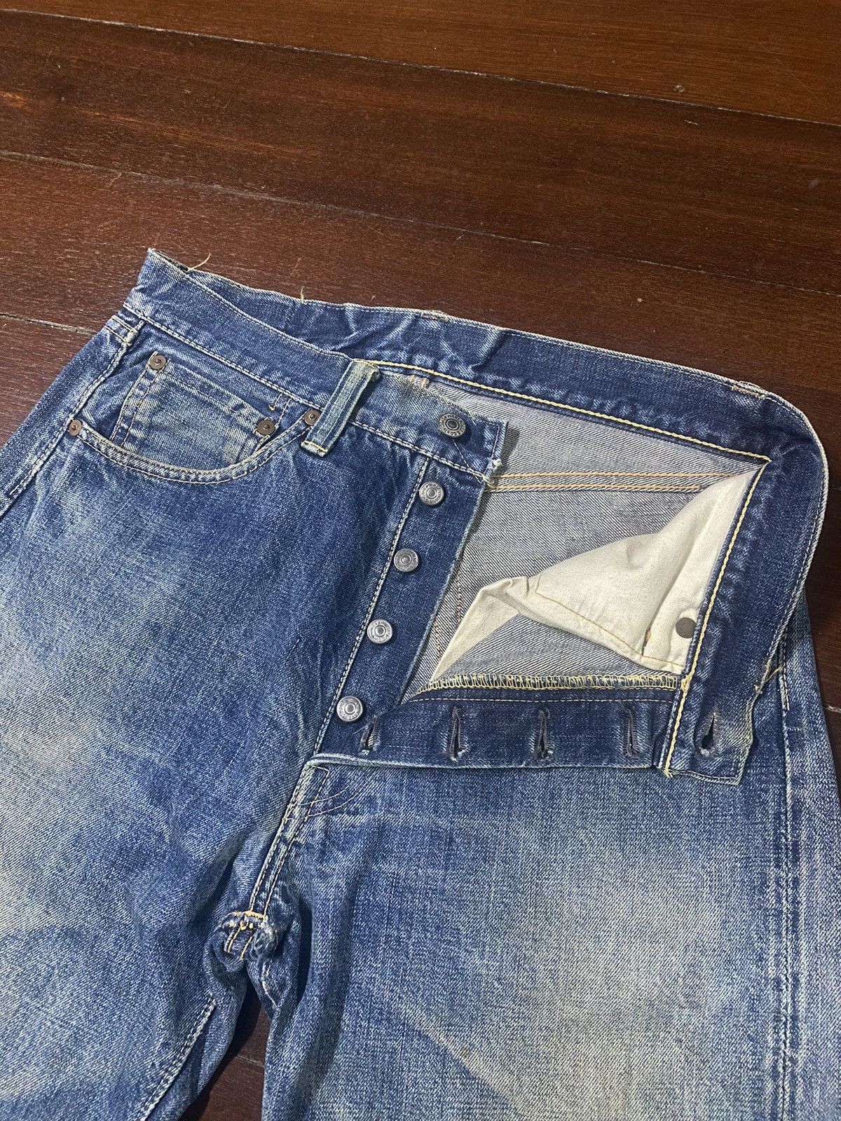 Warehouse Fire 🔥🔥 vintage warehouse v stich button hidden rivet Size US 31 - 7 Thumbnail