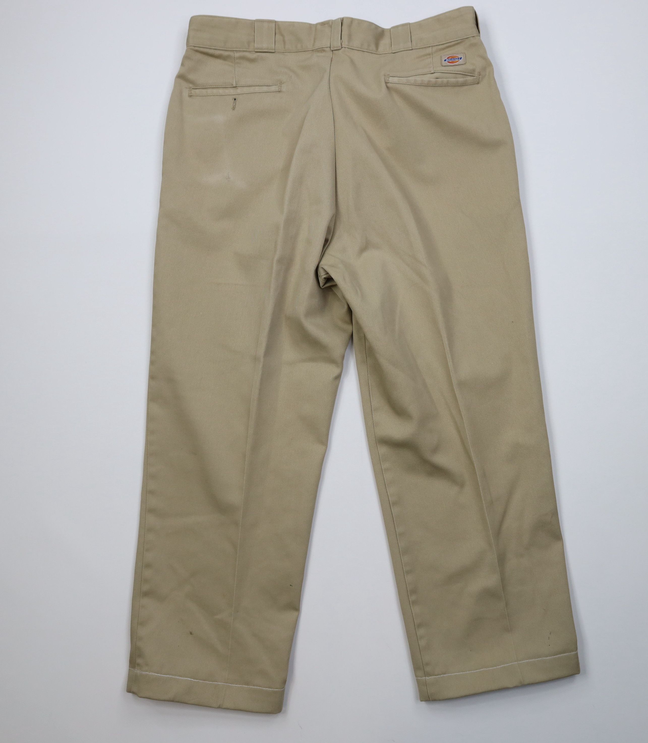 Dickies Vintage 90s Dickies Wide Leg Pants Workwear Khaki Tan USA Size US 36 / EU 52 - 10 Thumbnail