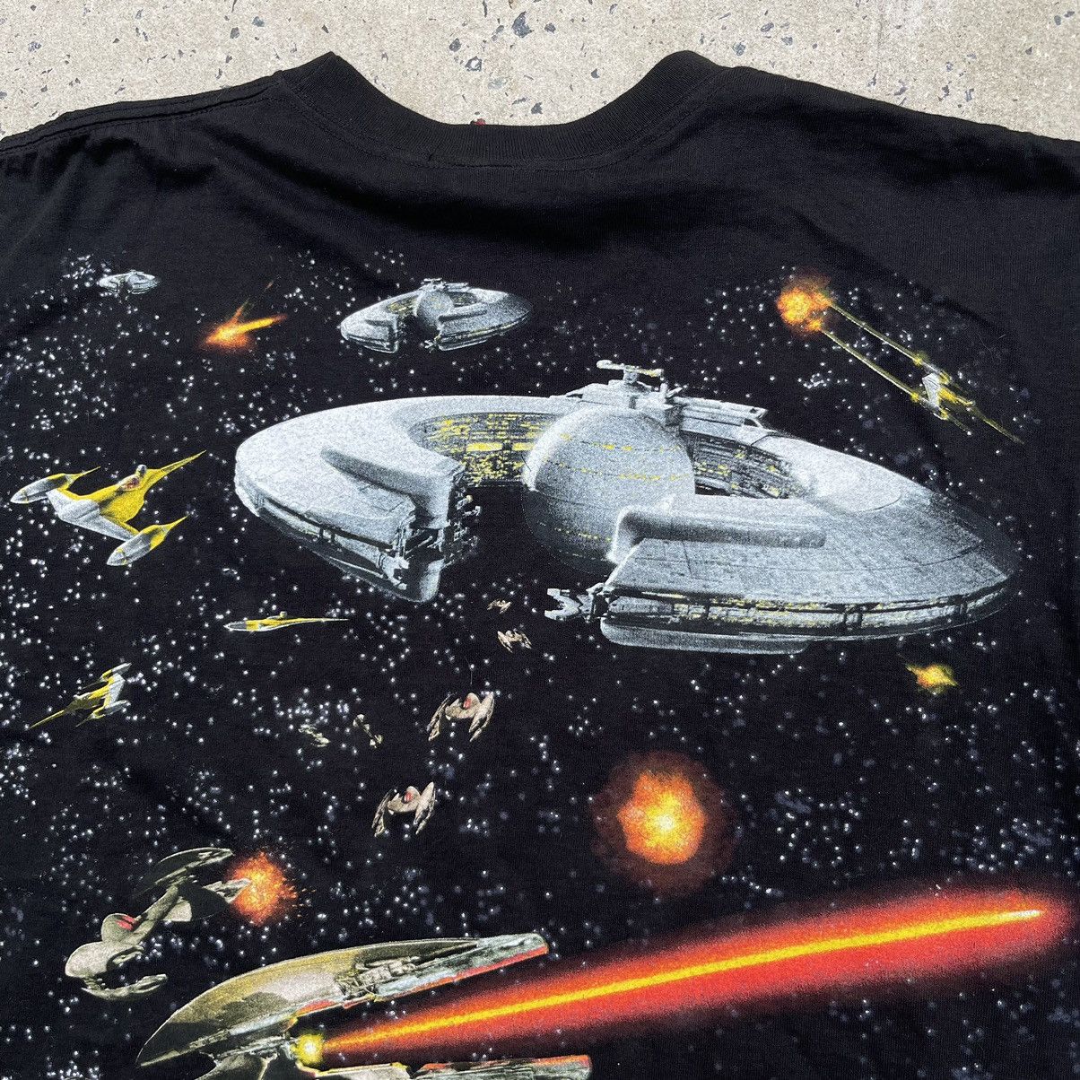 Star Wars Vintage 90s STAR WARS EPISODE ONE AOP Single Stitch Shirt Size US L / EU 52-54 / 3 - 6 Thumbnail