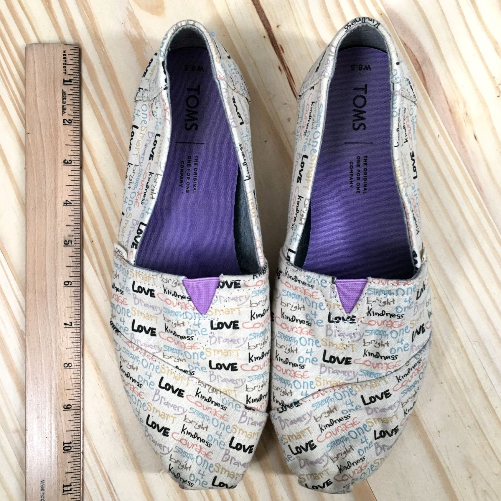 Toms TOMS Loafer Womens 8.5 White Alpargatas Round Toe Slip On Casual Canvas Shoes Size US 9 / IT 39 - 7 Thumbnail