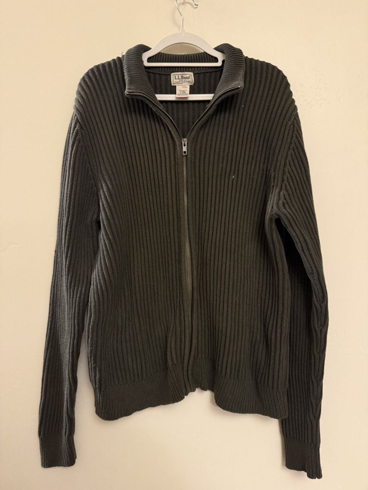L.L. Bean Vintage Cotton LL Bean Full Zip Sweater Size US M / EU 48-50 / 2 - 1 Thumbnail