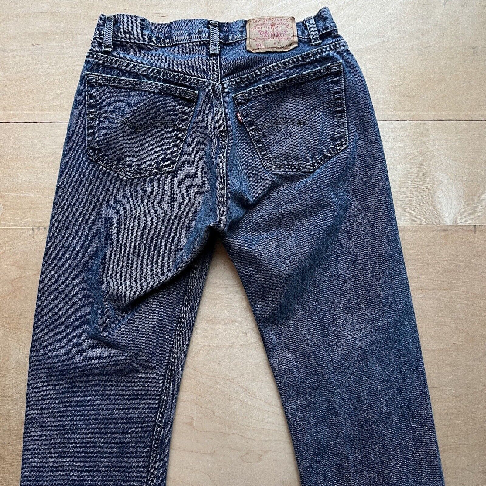 Levi's × Vintage Vintage Levis 501 Jeans 28x32 Blue 80s Dark Wash Denim Size US 28 / EU 44 - 7 Thumbnail