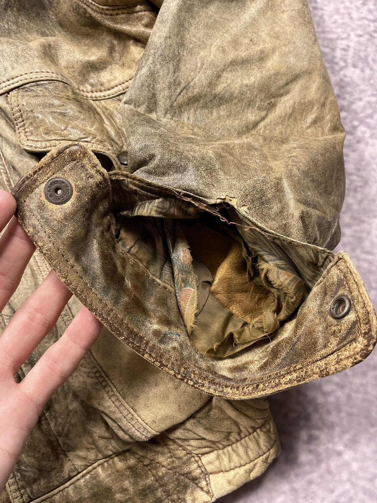 Japanese Brand Vintage Y2K Outfit Vera Pelle Leather Bomber Jacket Size US L / EU 52-54 / 3 - 16 Thumbnail