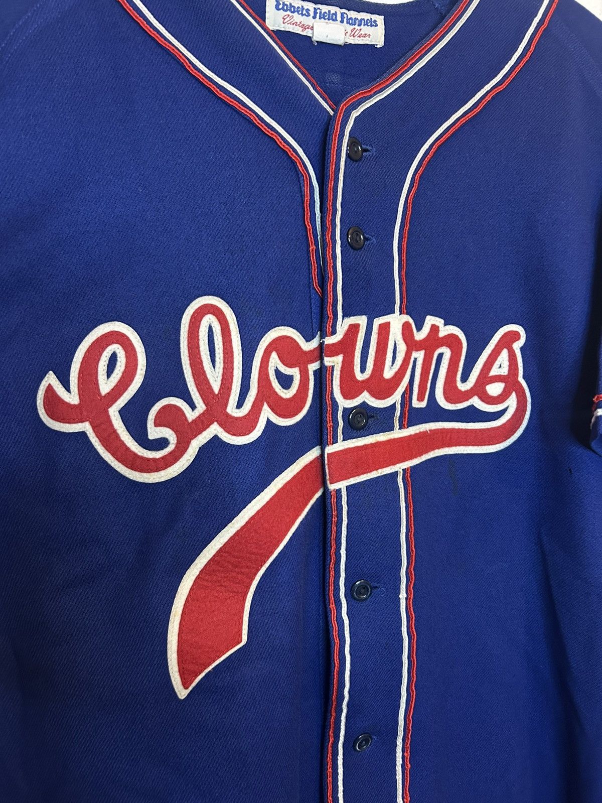 Ebbets Field Flannels Indianapolis Clowns Ebbets Field Flannels Baseball Jersey Size US XXL / EU 58 / 5 - 3 Thumbnail