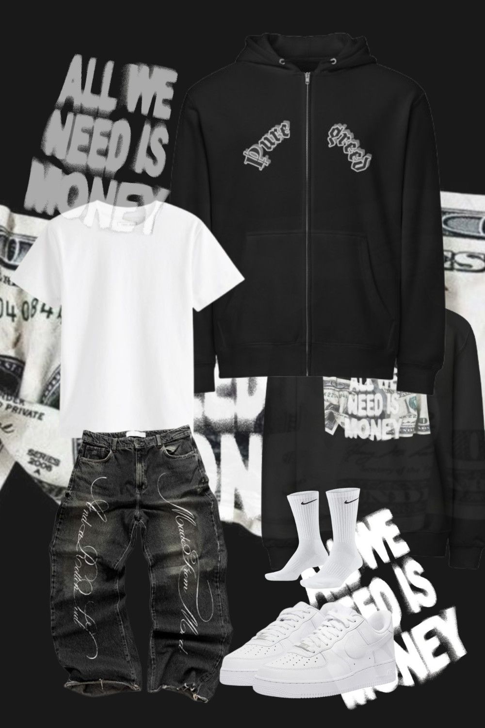 Other Pure greed zip hoodie Size US M / EU 48-50 / 2 - 6 Thumbnail