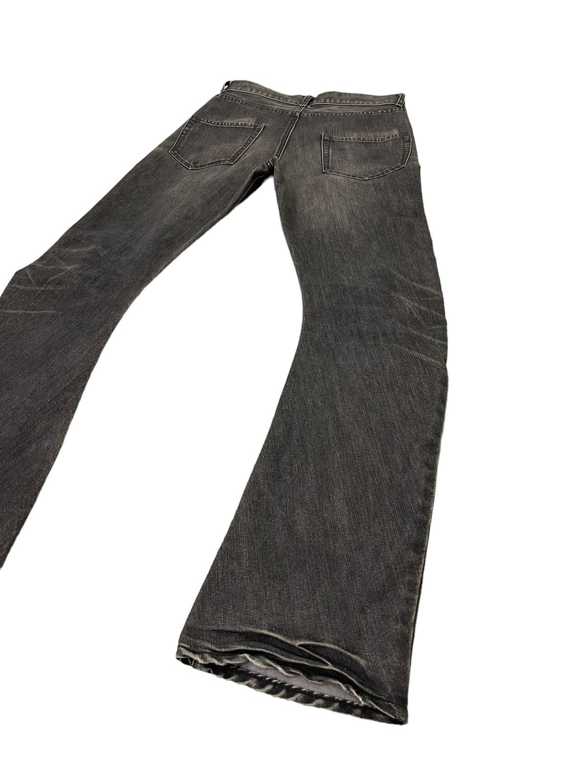 Japanese Brand Flare Jeans WJK Japan Curv Leg Distress Boot Cut 6🟦3 Size US 30 / EU 46 - 13 Thumbnail