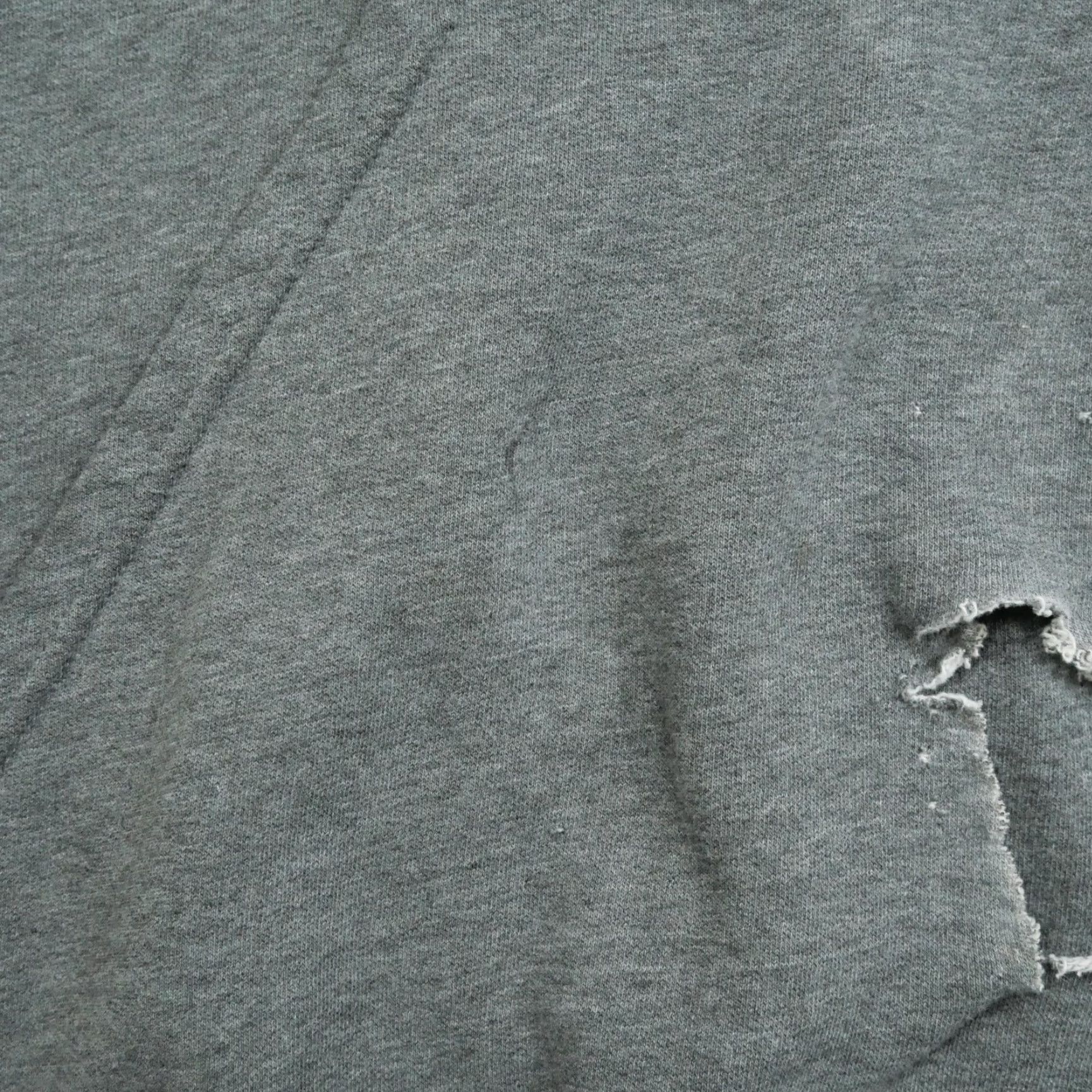 Nike VINTAGE Nike Hoodie XL Gray Pullover Distressed Mini Swoosh Y2K Mens Hooded Sweatshirt Size US XL / EU 56 / 4 - 5 Thumbnail