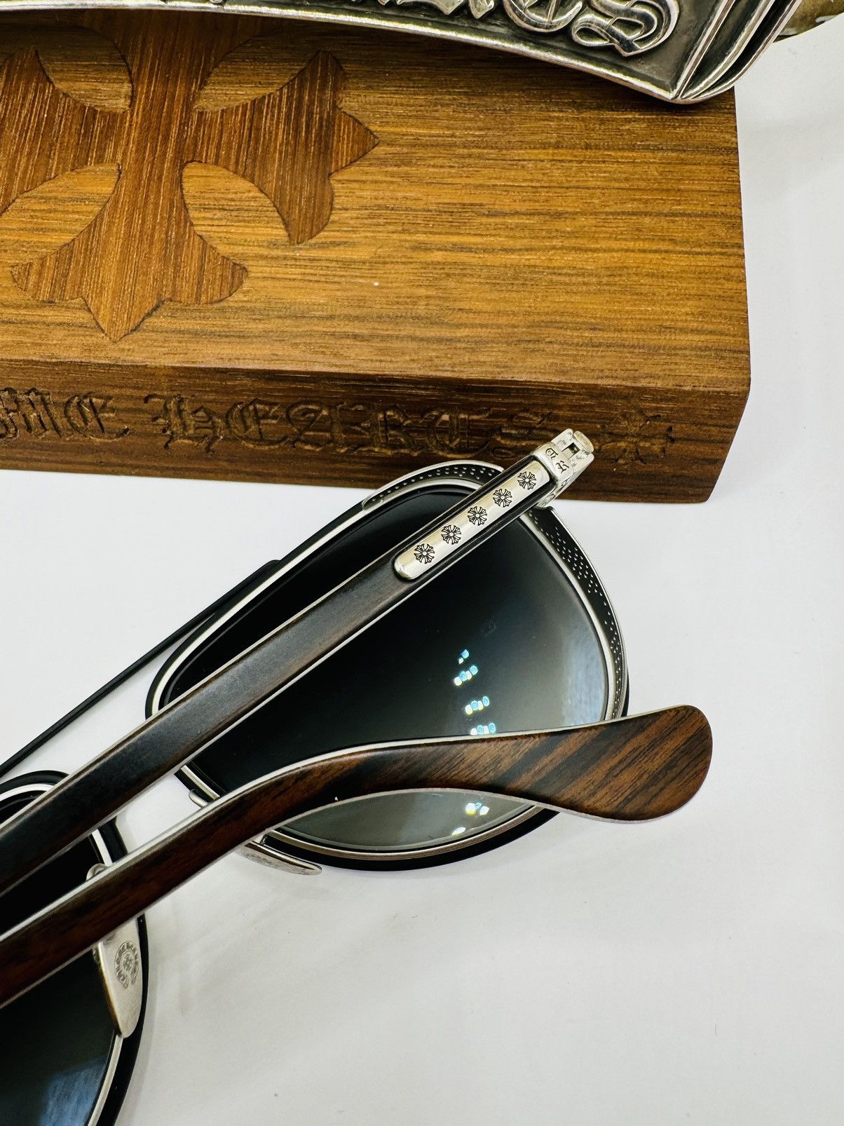 Chrome Hearts Chrome Hearts Wood Preyank Sunglasses Size ONE SIZE - 2 Thumbnail