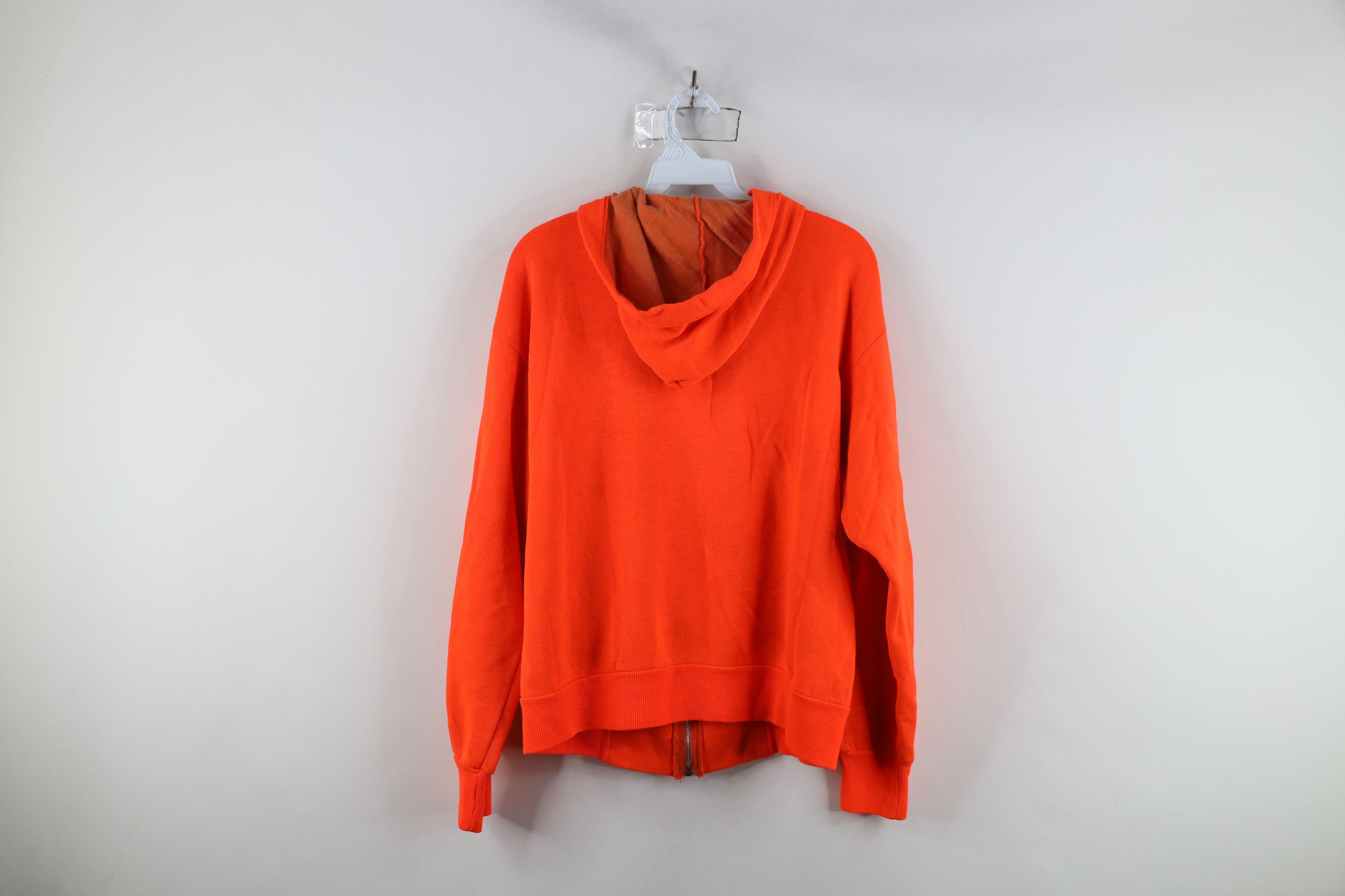 Vintage Vintage 70s 80s Streetwear Lined Zip Hoodie Blaze Orange USA Size US M / EU 48-50 / 2 - 15 Thumbnail