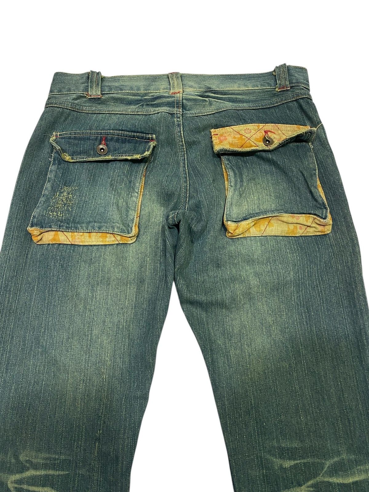 Kapital Japanese brand X Gumu International flare jeans Size US 34 / EU 50 - 8 Thumbnail