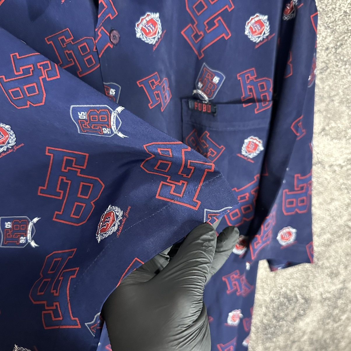 Fubu Vintage Rare Fubu Rap Monogram Shirt Size US XXL / EU 58 / 5 - 11 Thumbnail