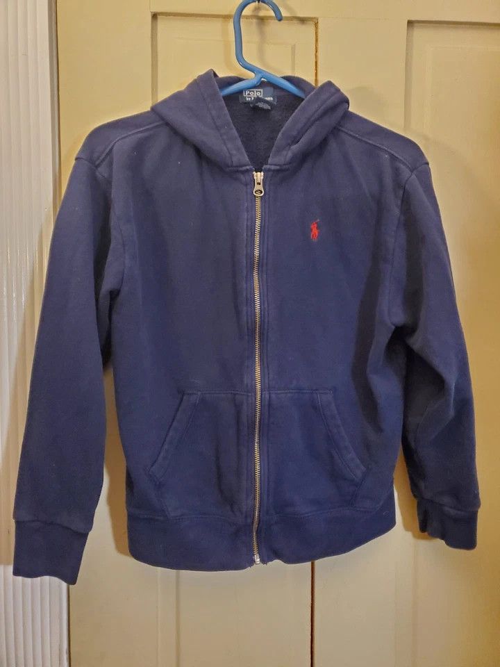 Polo Ralph Lauren Polo Ralph Lauren Hoodie Kids 10/12 Blue Zip Sweatshirt Size US XXS / EU 40 - 1 Thumbnail