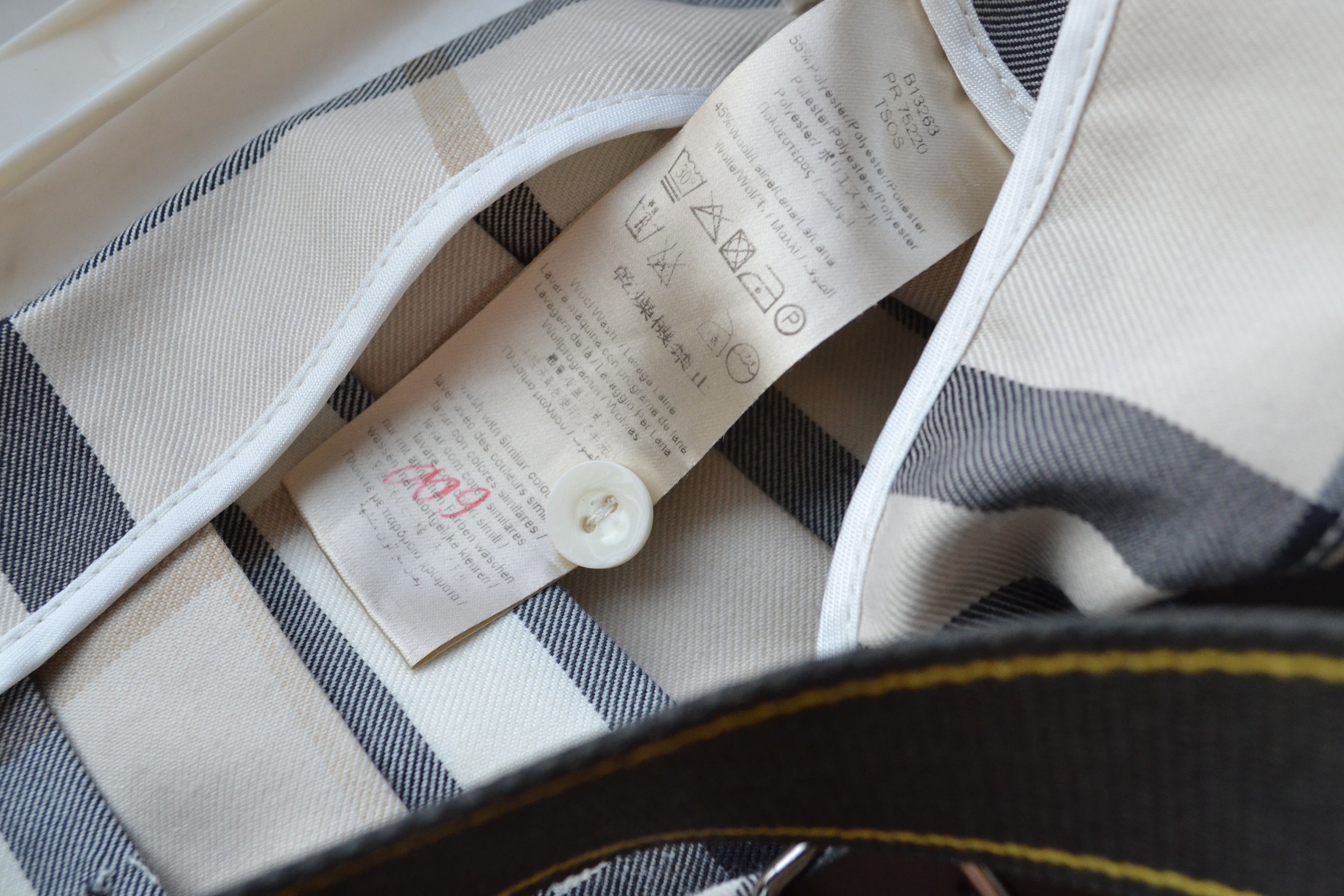 Burberry ✅ BURBERRY Mini Skirt Pleated Nova Check Wool Belt Size 27" / US 4 / IT 40 - 8 Thumbnail