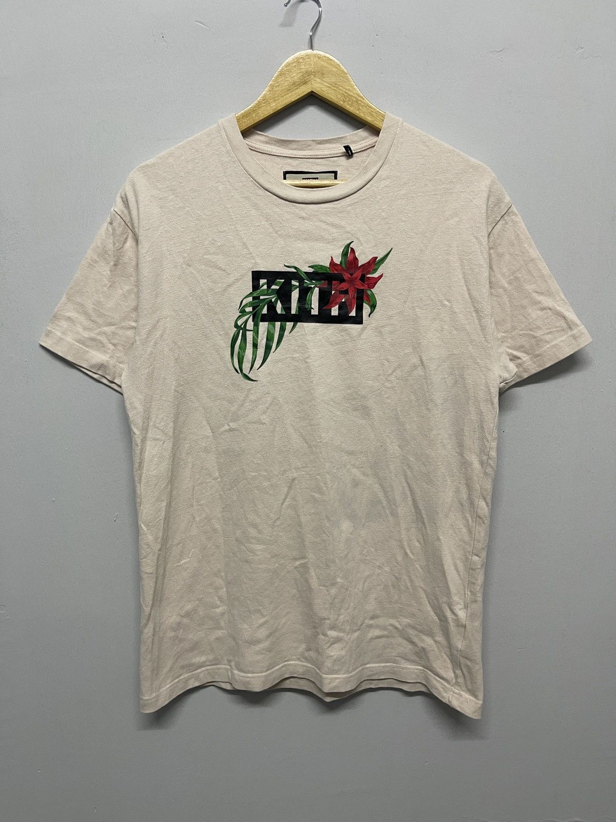 Kith Begonia Floral Serif Logo Tee tシャツ Kith Kith Begonia Floral Serif Logo Tee Nocturnal Small | Grailed
