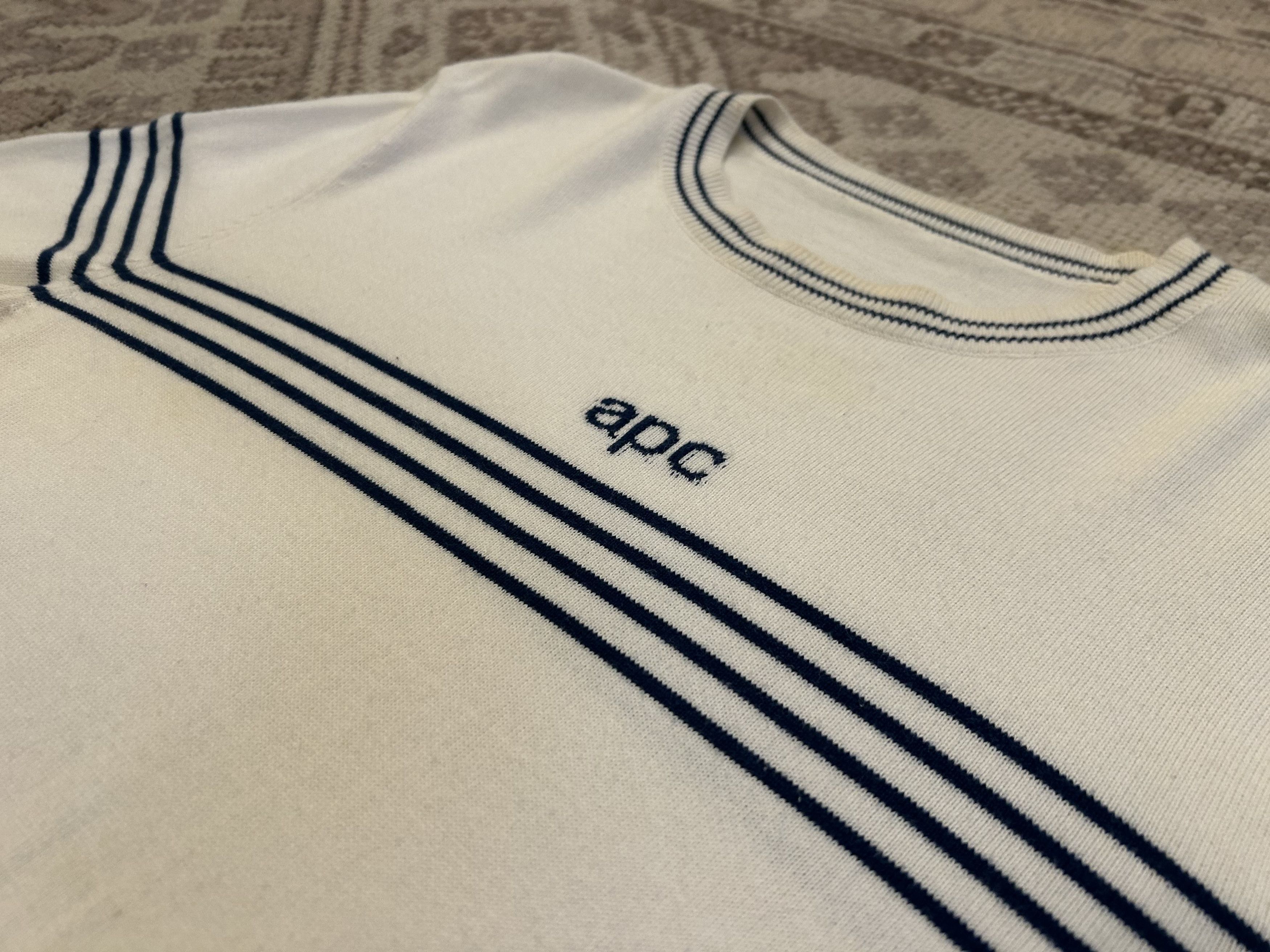 A.P.C. A.P.C Retro Stripe Sweater Size US S / EU 44-46 / 1 - 2 Thumbnail