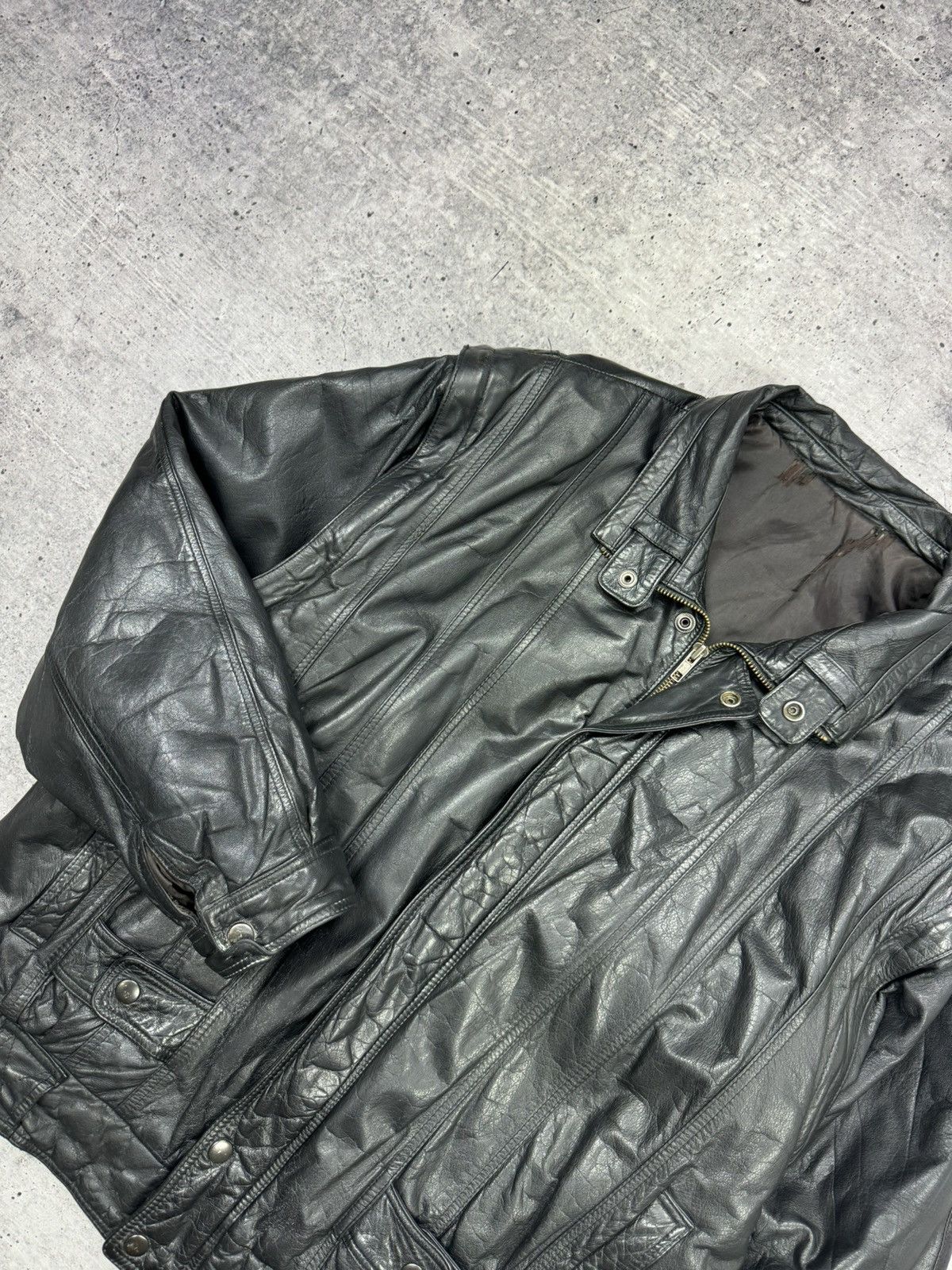 Genuine Leather Vintage Aviator Top Gun Genuine Leather Bomber Jacket - Vest Size US M / EU 48-50 / 2 - 7 Thumbnail