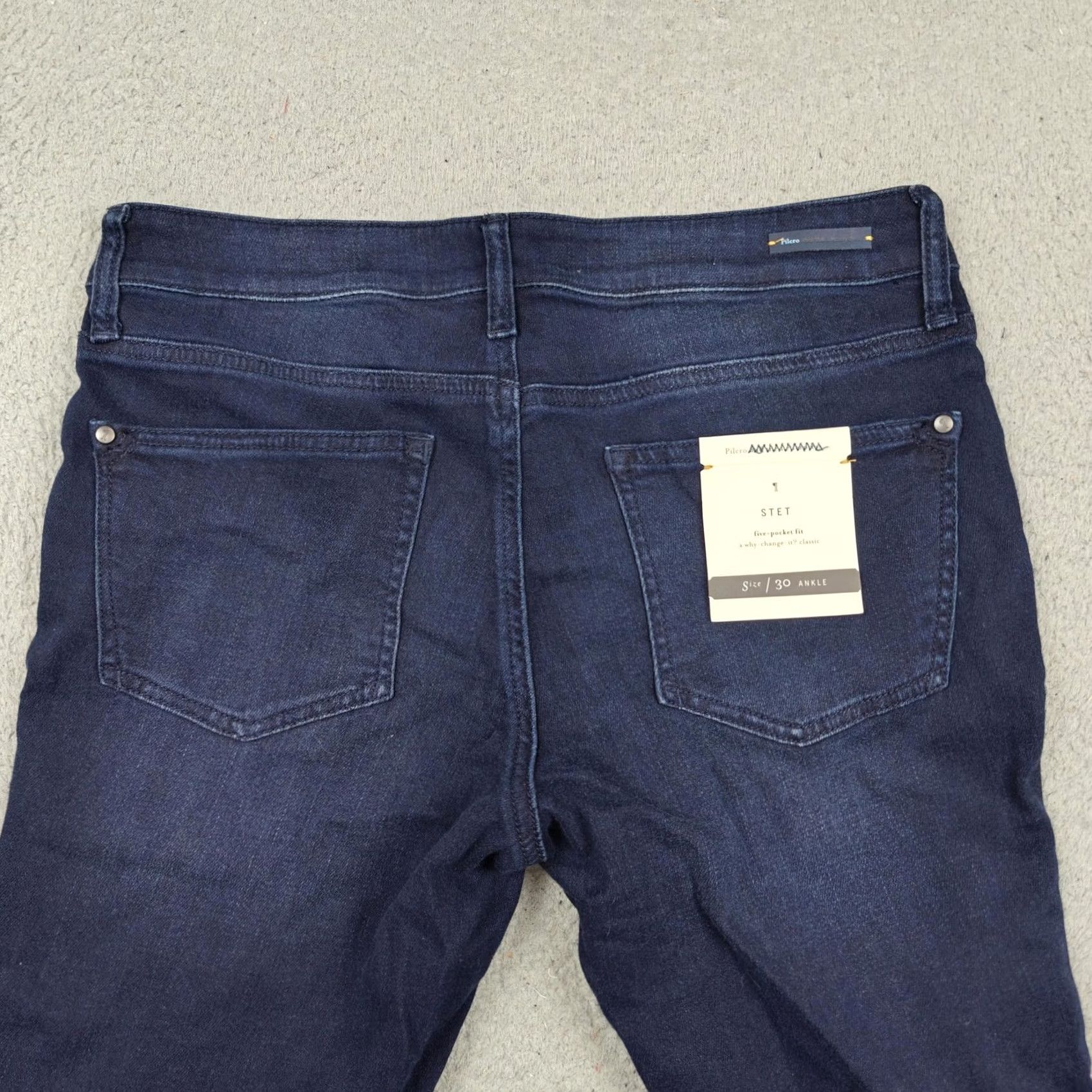 Vintage VINTAGE Pilcro Jeans Womens 30 Blue Dark Wash Stet Mid Rise Slim Ankle Stretch Denim Size 30" / US 8 / IT 44 - 6 Thumbnail