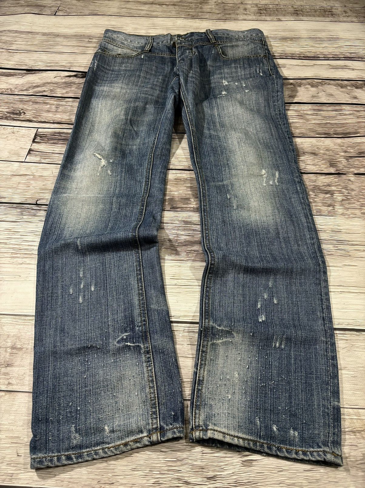 Hysteric Glamour 💥 HYSTERIC GLAMOUR BALENCIAGA STYLE JAPANESE JEANS Size US 32 / EU 48 - 2 Thumbnail