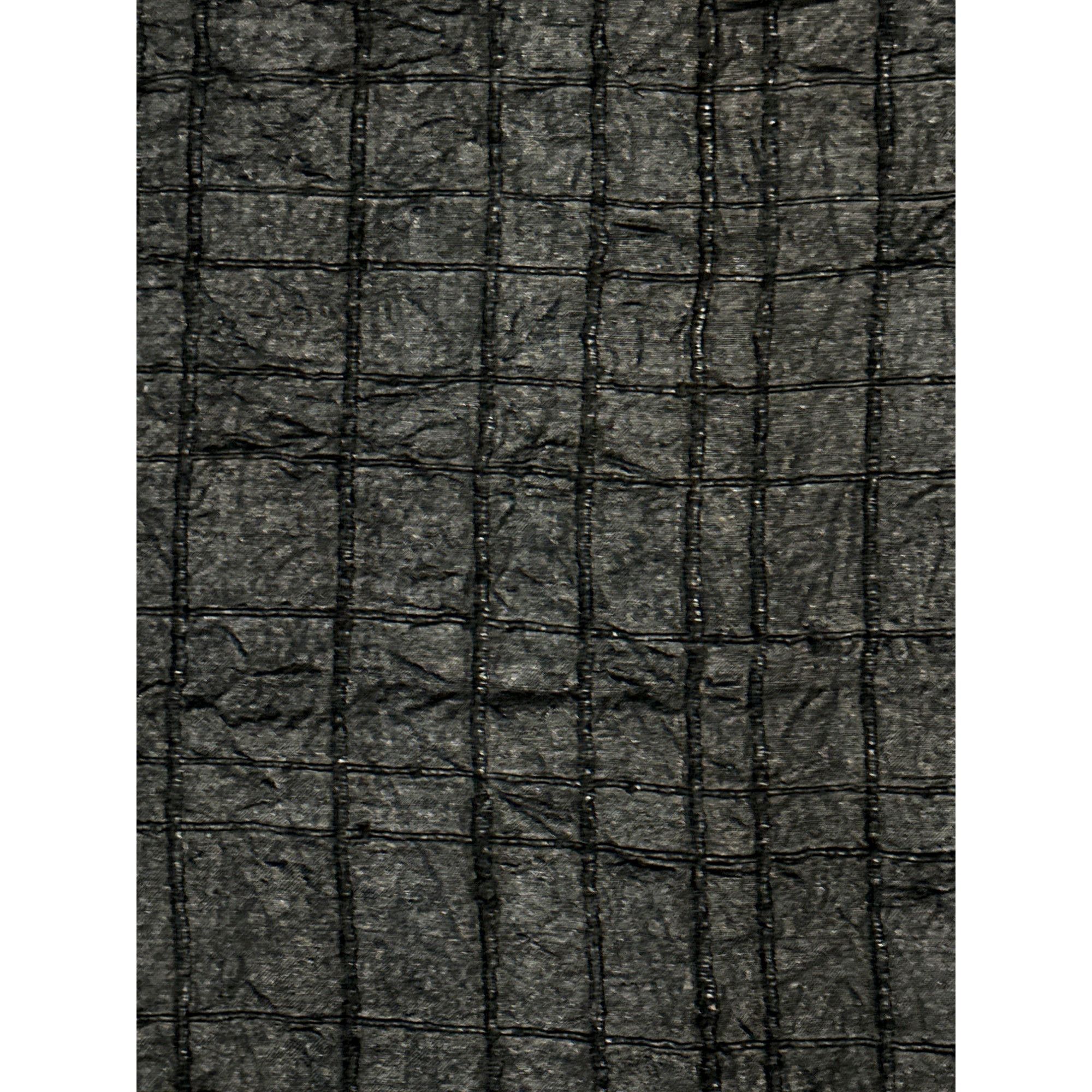 Other Royal Silk Vintage Large Black 100% Silk Crinkle Grid Blouse Size L / US 10 / IT 46 - 10 Thumbnail