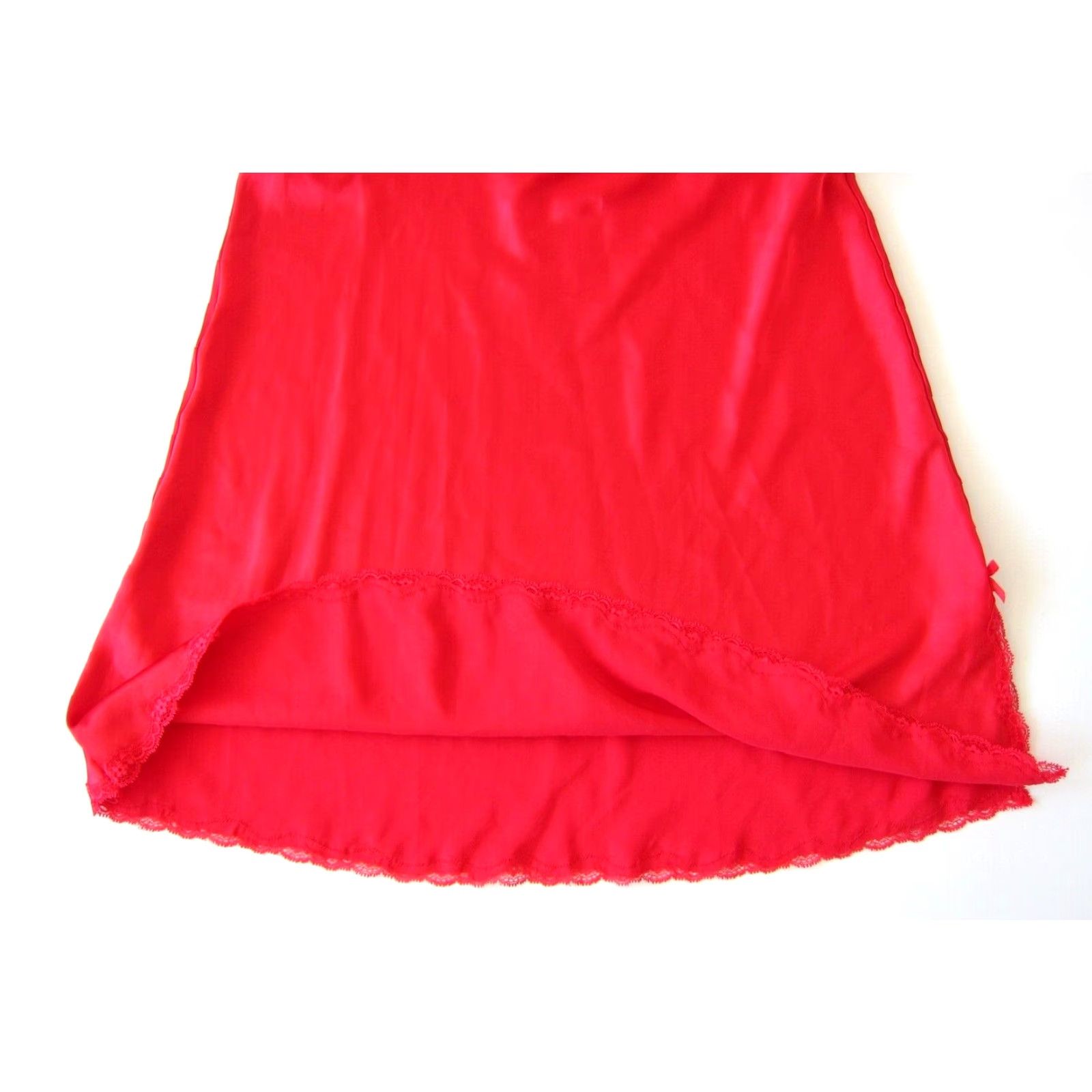 Victoria's Secret Victoria's Secret Red Satin Lace T-Back Nightgown Lingerie Camisole Nightgown Large Red Satin Lace Victoria's Secret Lingerie Nightgown Womens Size ONE SIZE - 7 Thumbnail