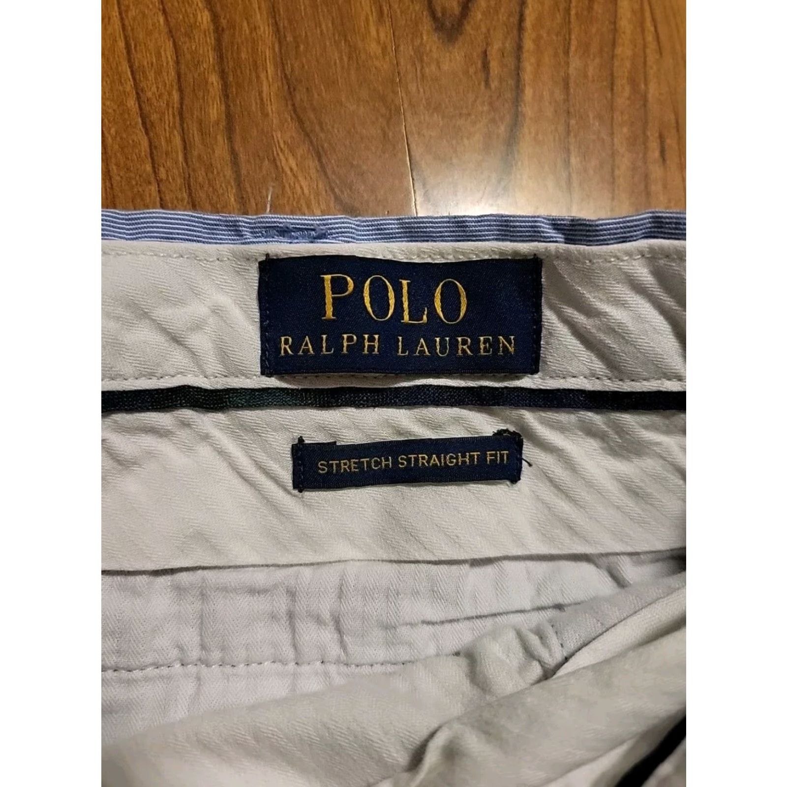 Polo Ralph Lauren Polo Ralph Lauren Stretch Straight Fit Chino Shorts 38" Blue White Casual Men Regular Waist 38 Colorful Striped Summer, Spring, Fall Size US M / EU 48-50 / 2 - 6 Thumbnail