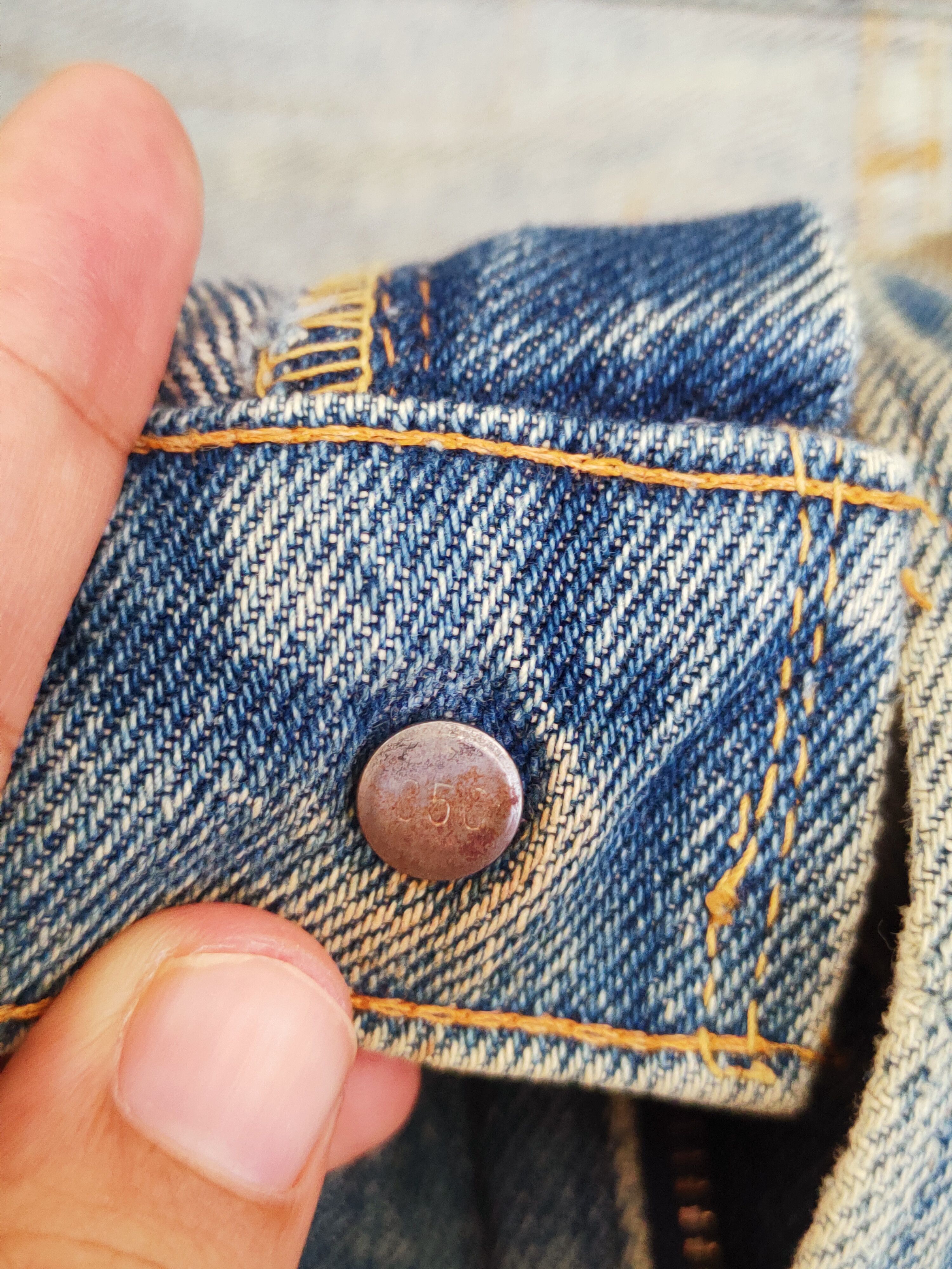 Levi's 505 Levi's Blue Distressed Ripped denim Jeans #W800 Size US 29 - 17 Thumbnail