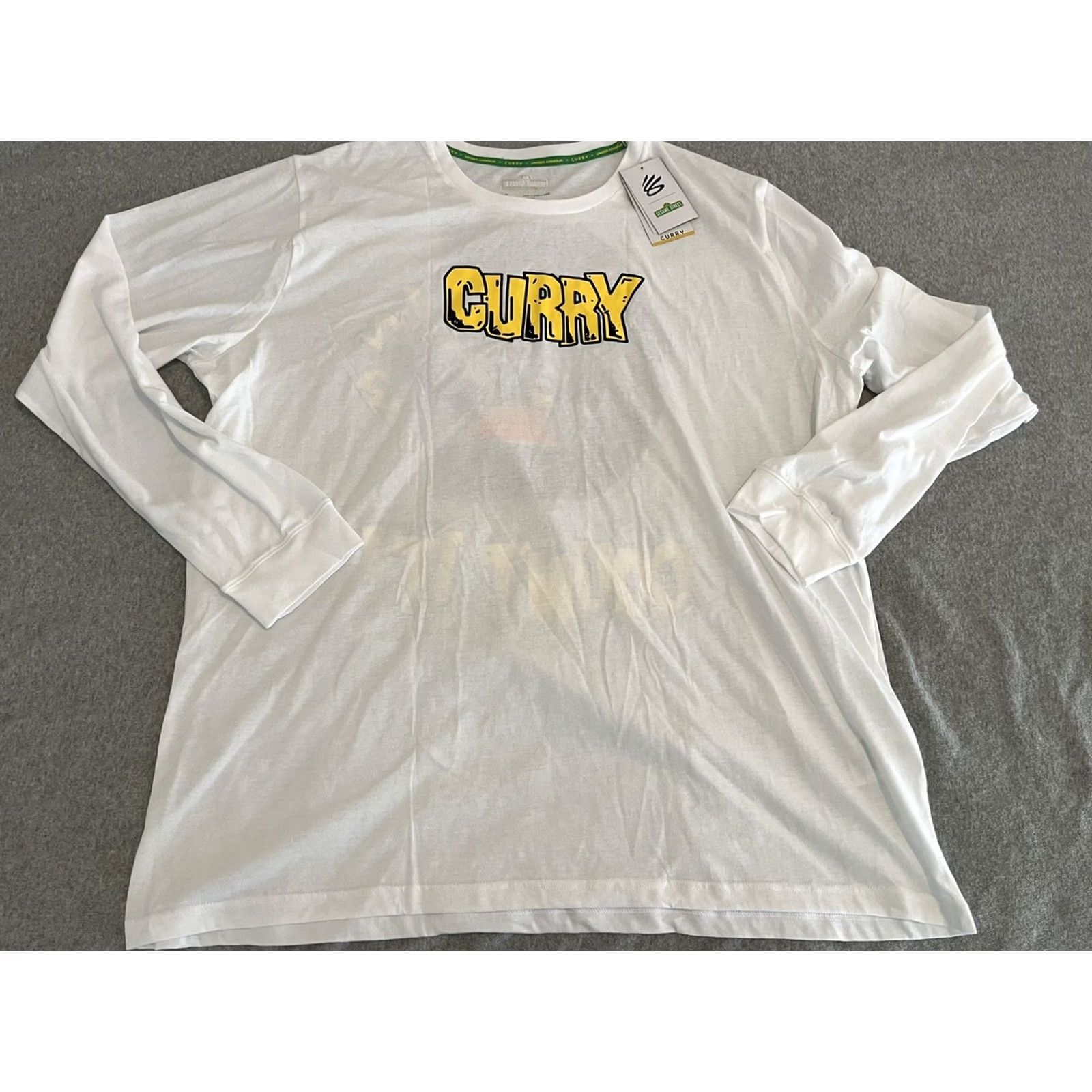 Under Armour Under Armour Steph Curry Sesame Street Count It White Long Sleeve Shirt Mens 4XL Size US XXL / EU 58 / 5 - 4 Thumbnail