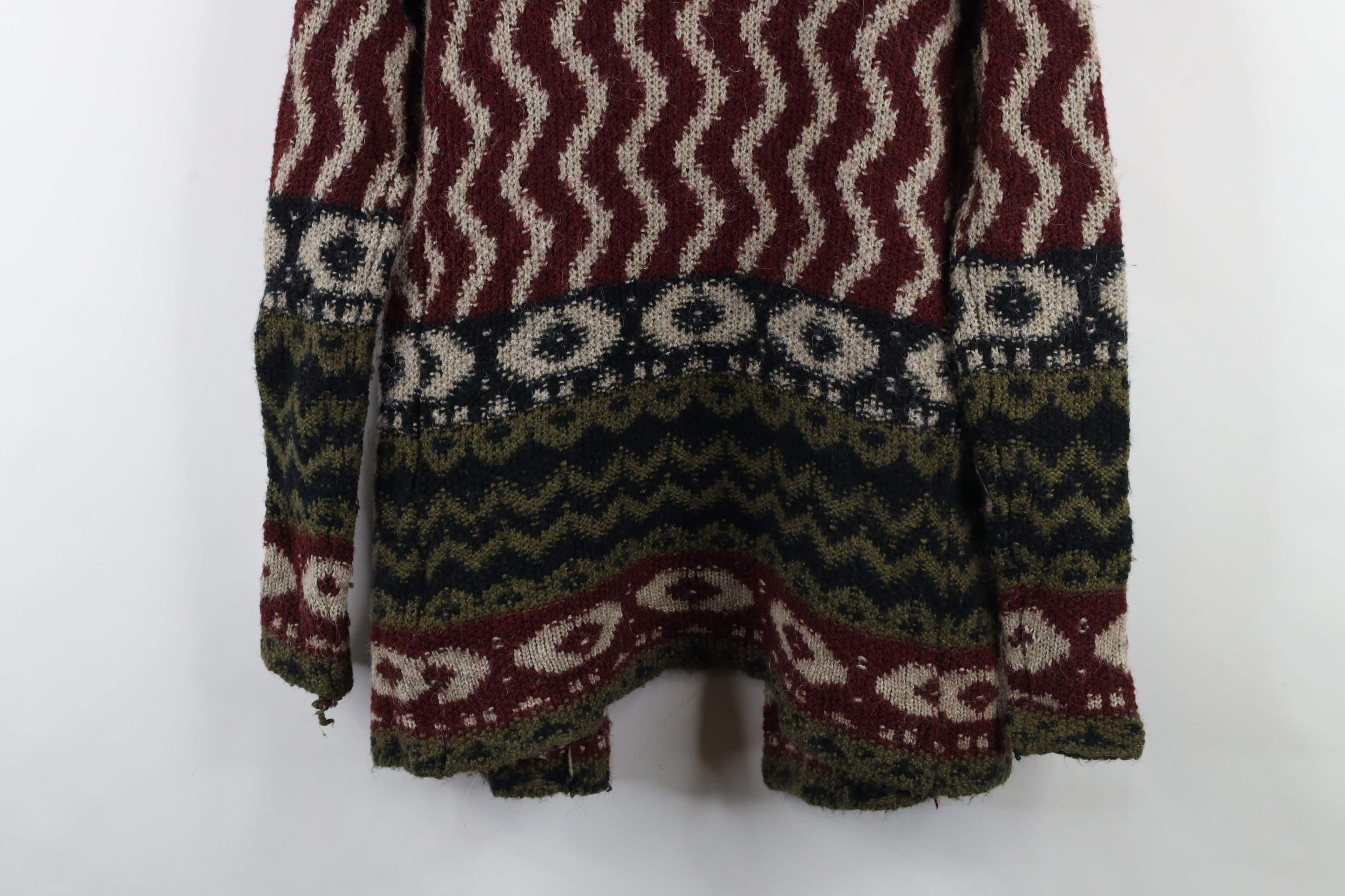 Abercrombie & Fitch × Vintage Vintage Y2K Abercrombie & Fitch Wool Knit Hooded Sweater Size S / US 4 / IT 40 - 13 Thumbnail
